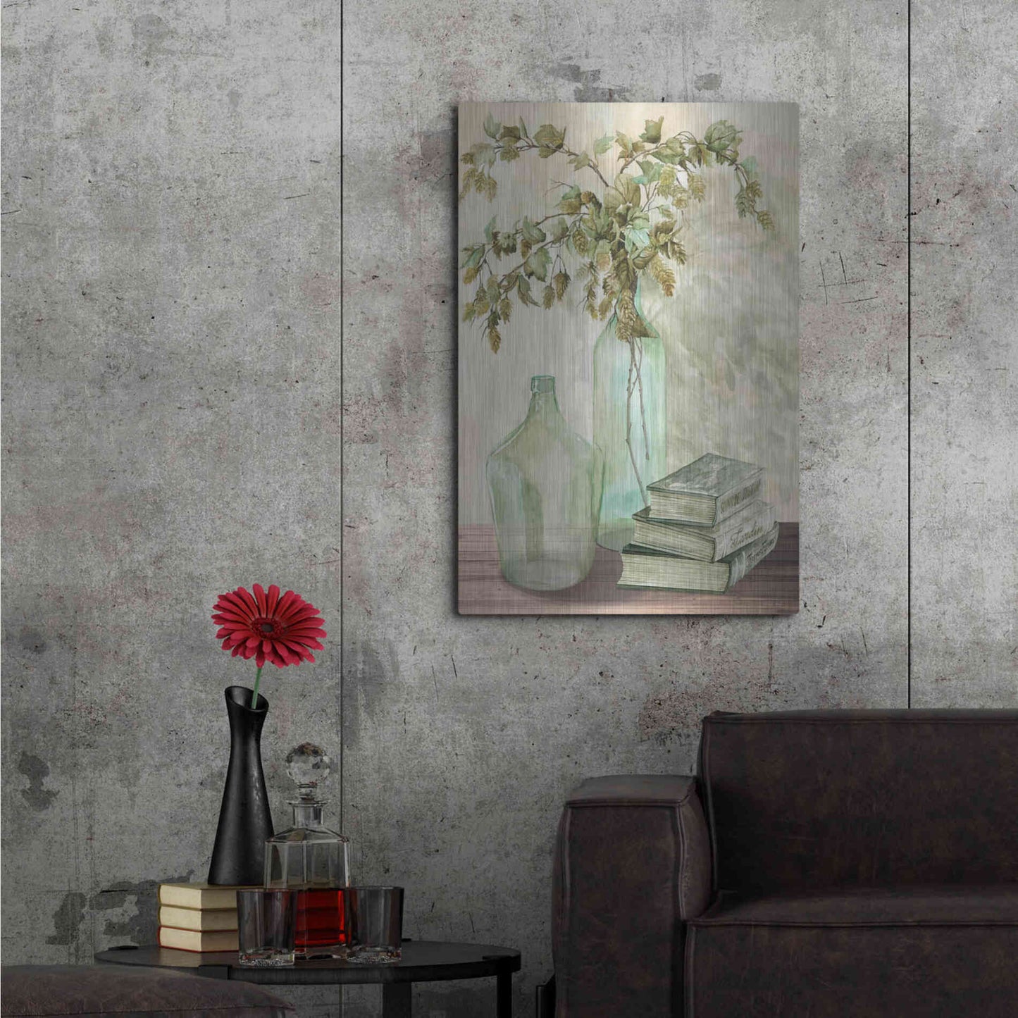 Luxe Metal Art 'Feeling Hoppy' by Cindy Jacobs, Metal Wall Art,24x36