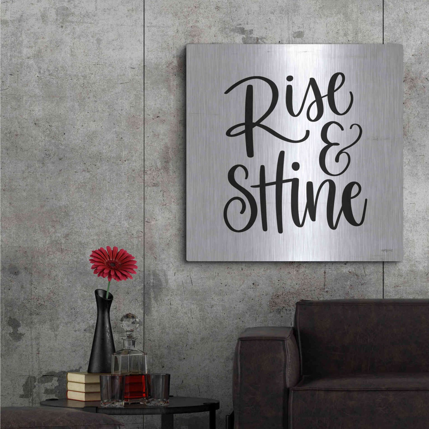 Luxe Metal Art 'Rise & Shine ' by Imperfect Dust, Metal Wall Art,36x36