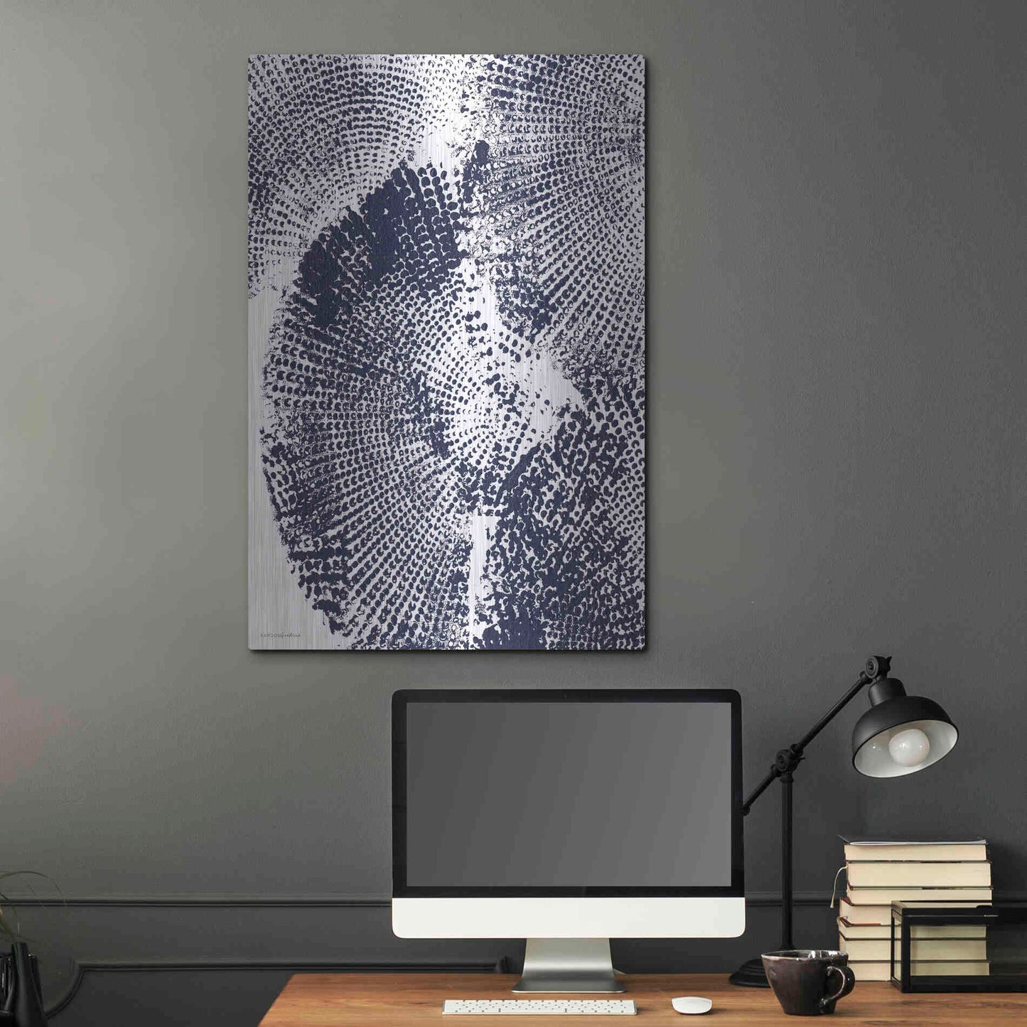 Luxe Metal Art 'Running Circles 1' by Kamdon Kreations, Metal Wall Art,24x36