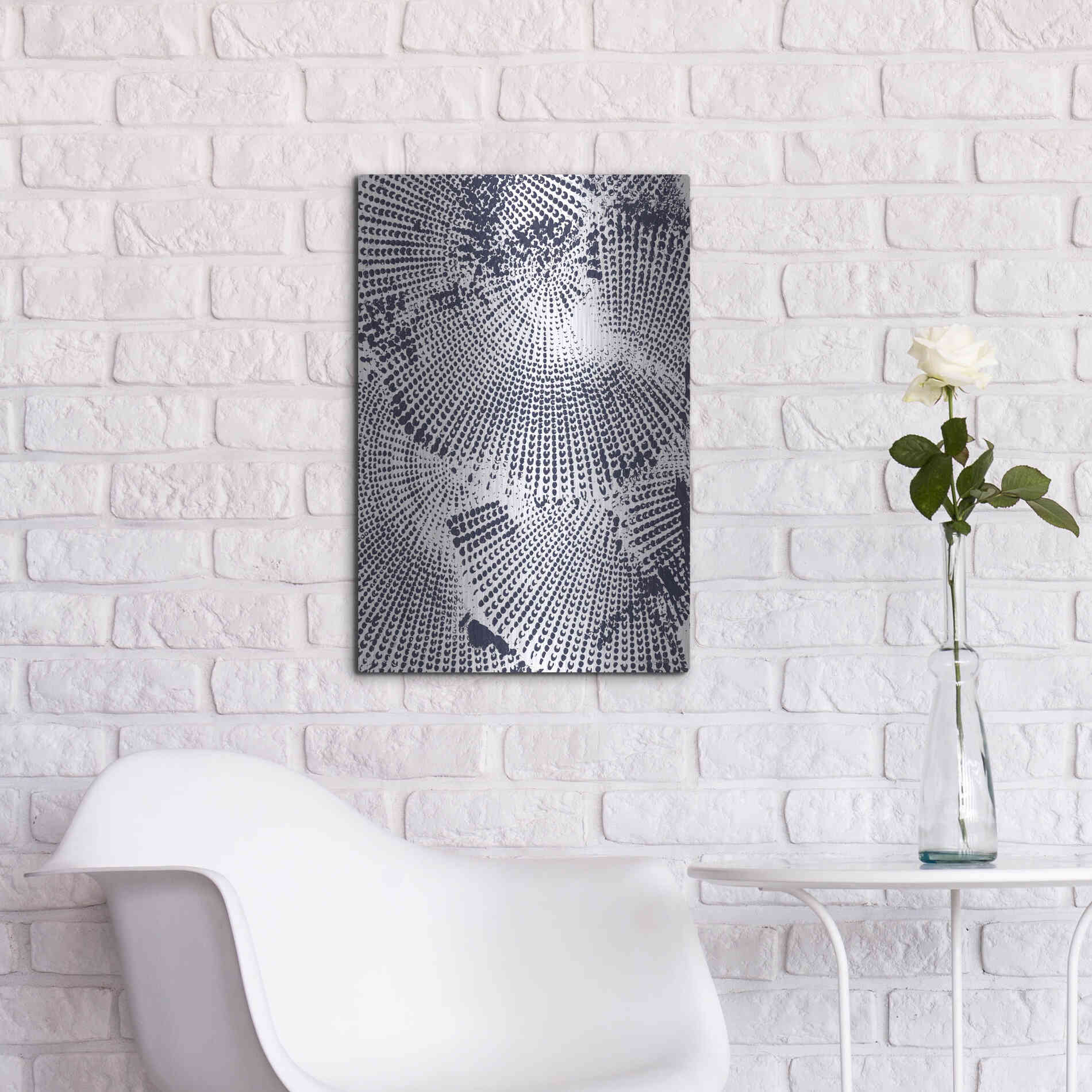 Luxe Metal Art 'Running Circles 2' by Kamdon Kreations, Metal Wall Art,16x24