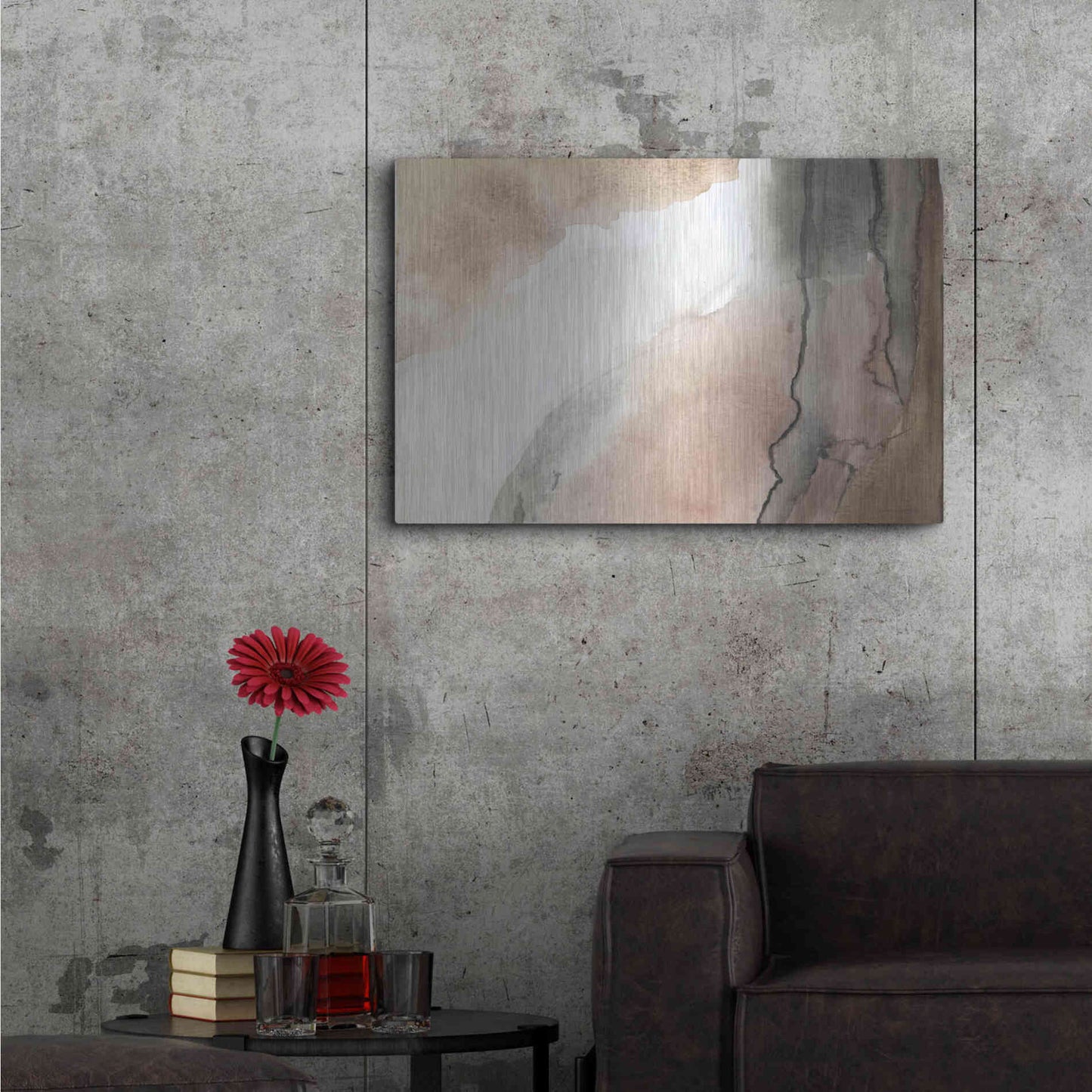 Luxe Metal Art 'Split' by Kamdon Kreations, Metal Wall Art,36x24
