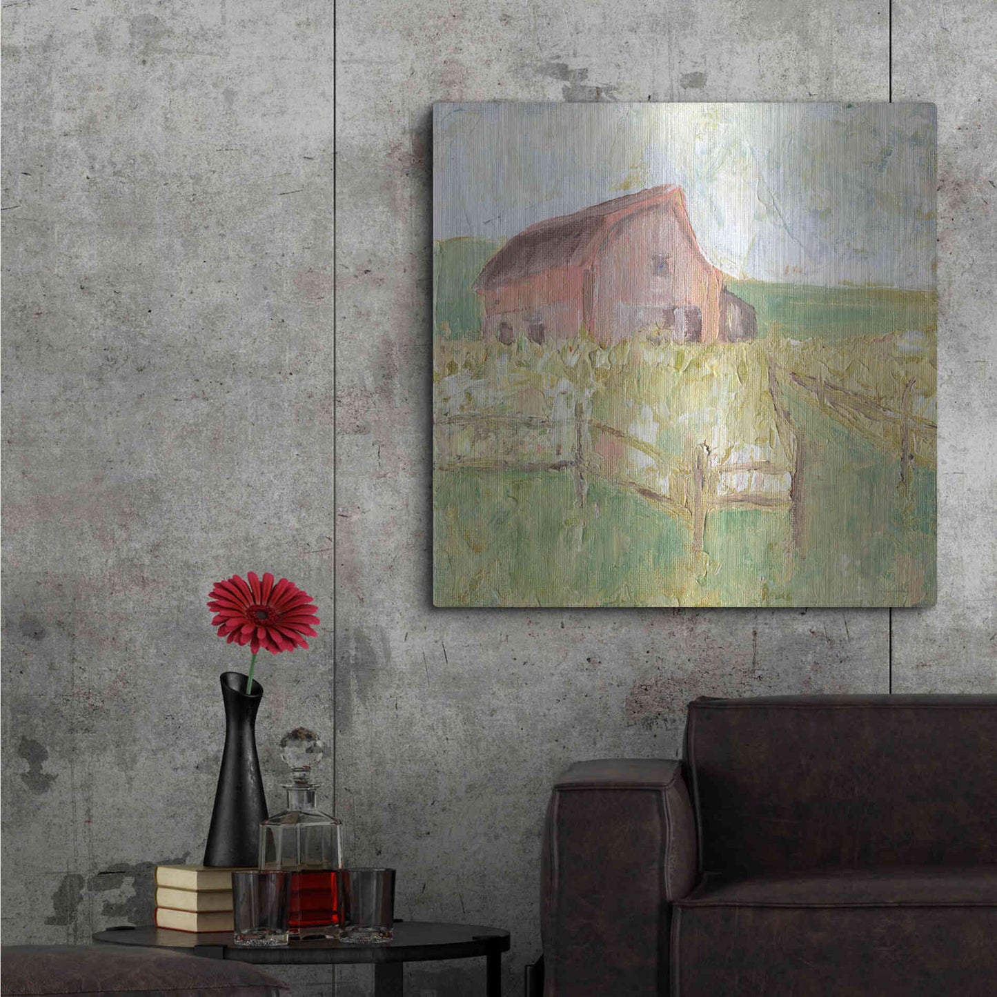 Luxe Metal Art 'Sweet Georgia' by Kamdon Kreations, Metal Wall Art,36x36