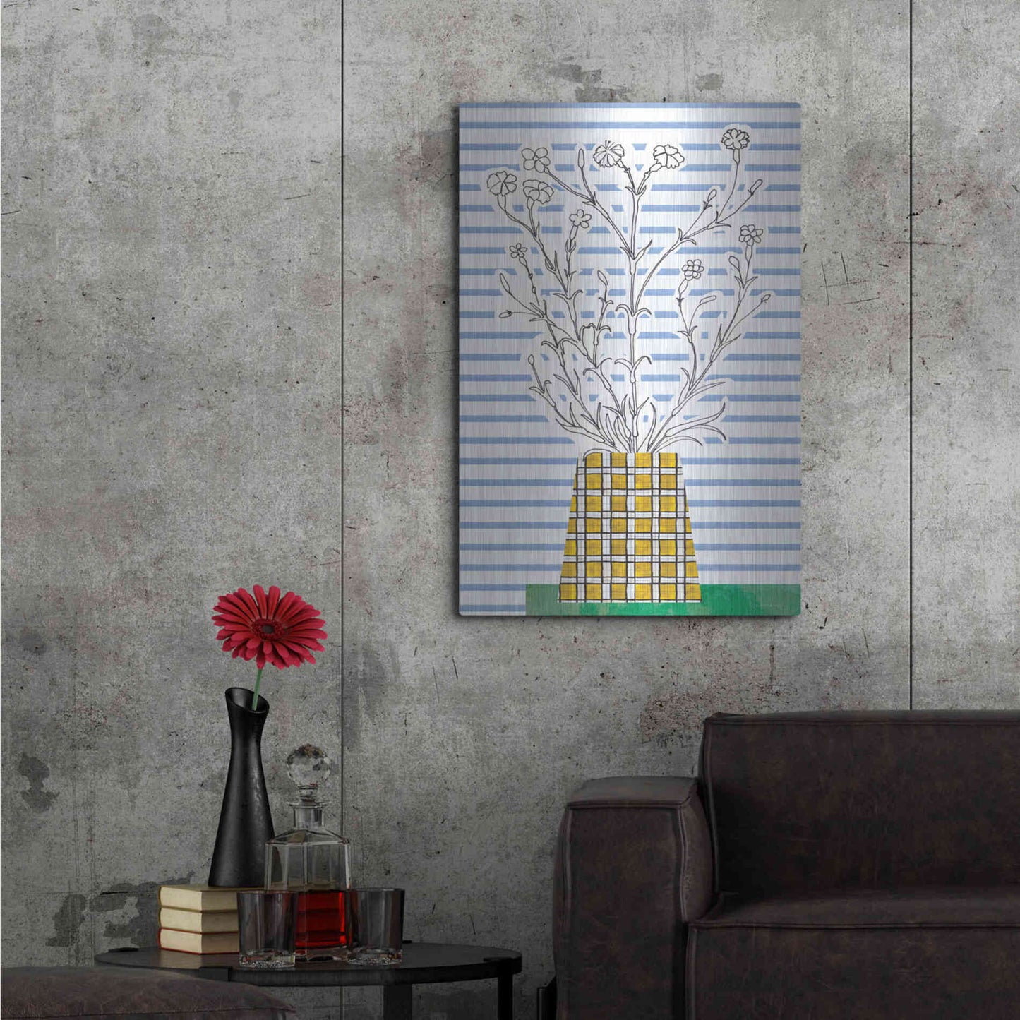 Luxe Metal Art 'Patch of Grass' by Kamdon Kreations, Metal Wall Art,24x36