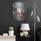 Luxe Metal Art 'Abstract Floral 2' by Design Fabrikken, Metal Wall Art,16x24