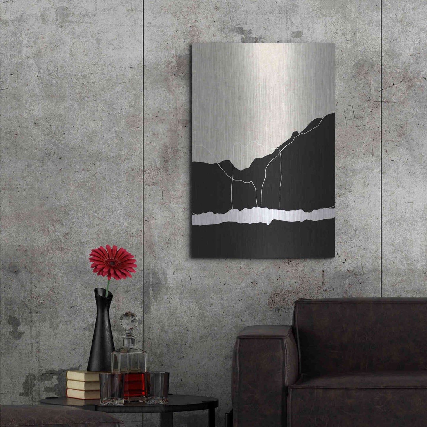 Luxe Metal Art 'Apart' by Design Fabrikken, Metal Wall Art,24x36