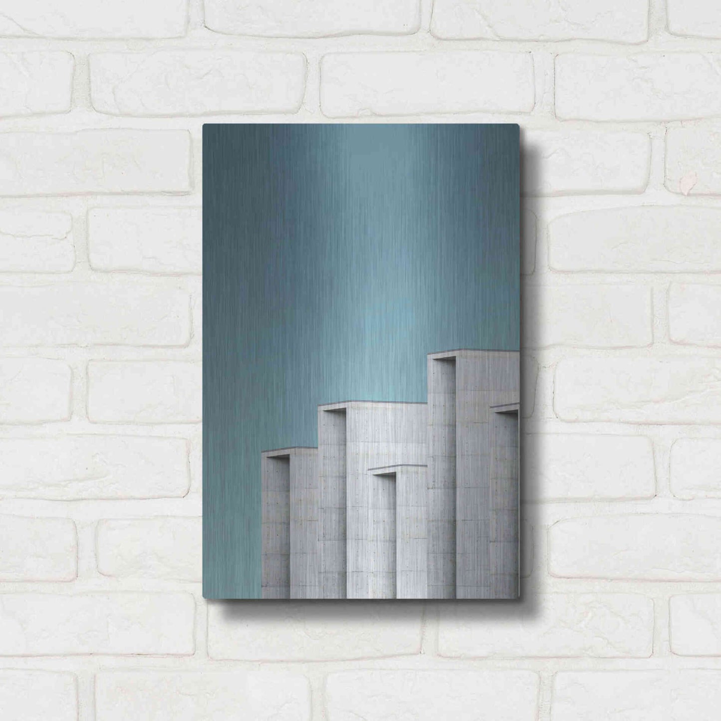 Luxe Metal Art 'Architecture 2' by Design Fabrikken, Metal Wall Art,12x16