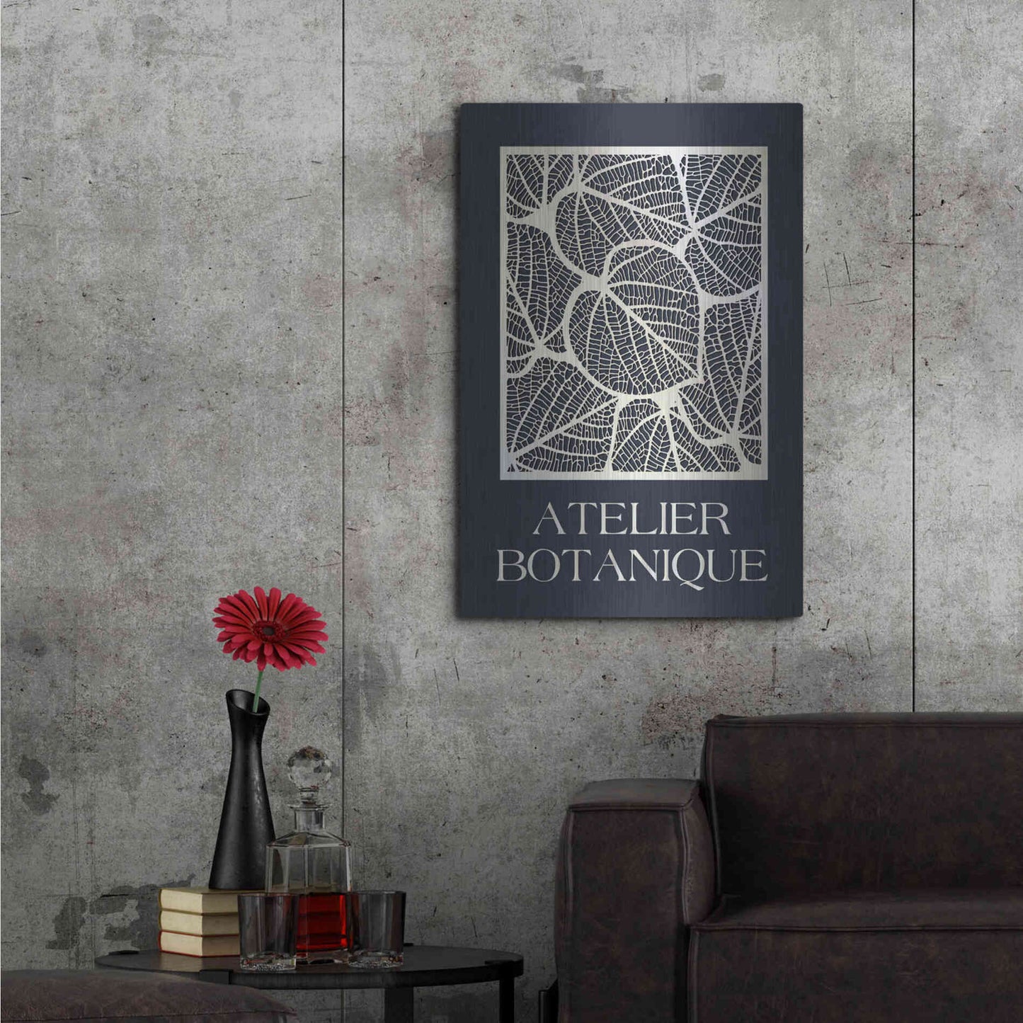 Luxe Metal Art 'Atelier Botanique' by Design Fabrikken, Metal Wall Art,24x36
