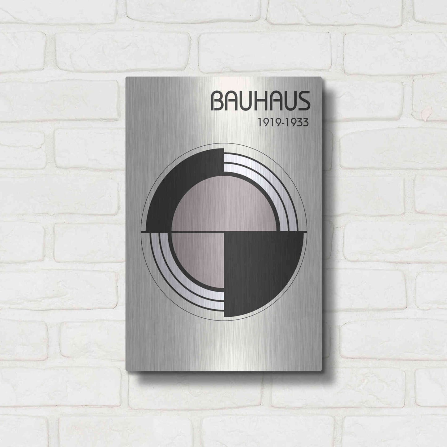 Luxe Metal Art 'Bauhaus 2' by Design Fabrikken, Metal Wall Art,12x16