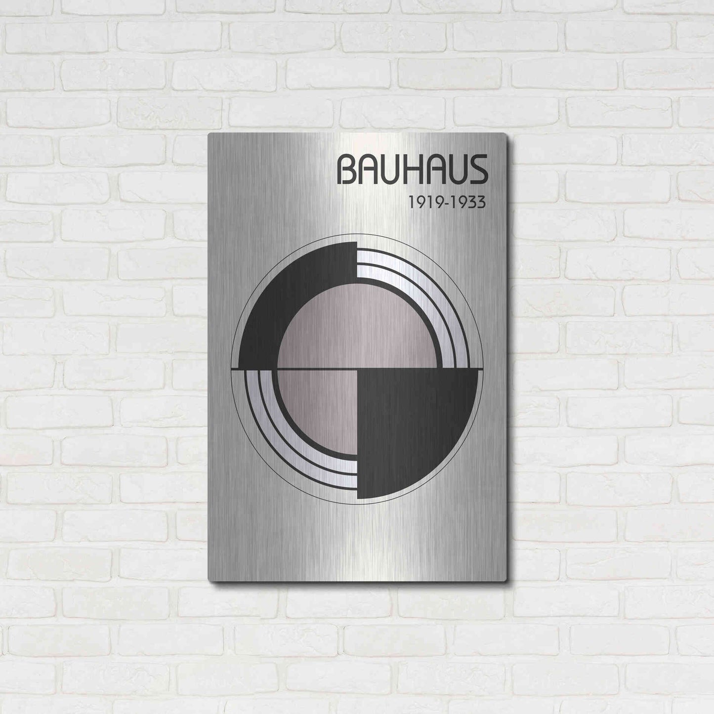 Luxe Metal Art 'Bauhaus 2' by Design Fabrikken, Metal Wall Art,24x36