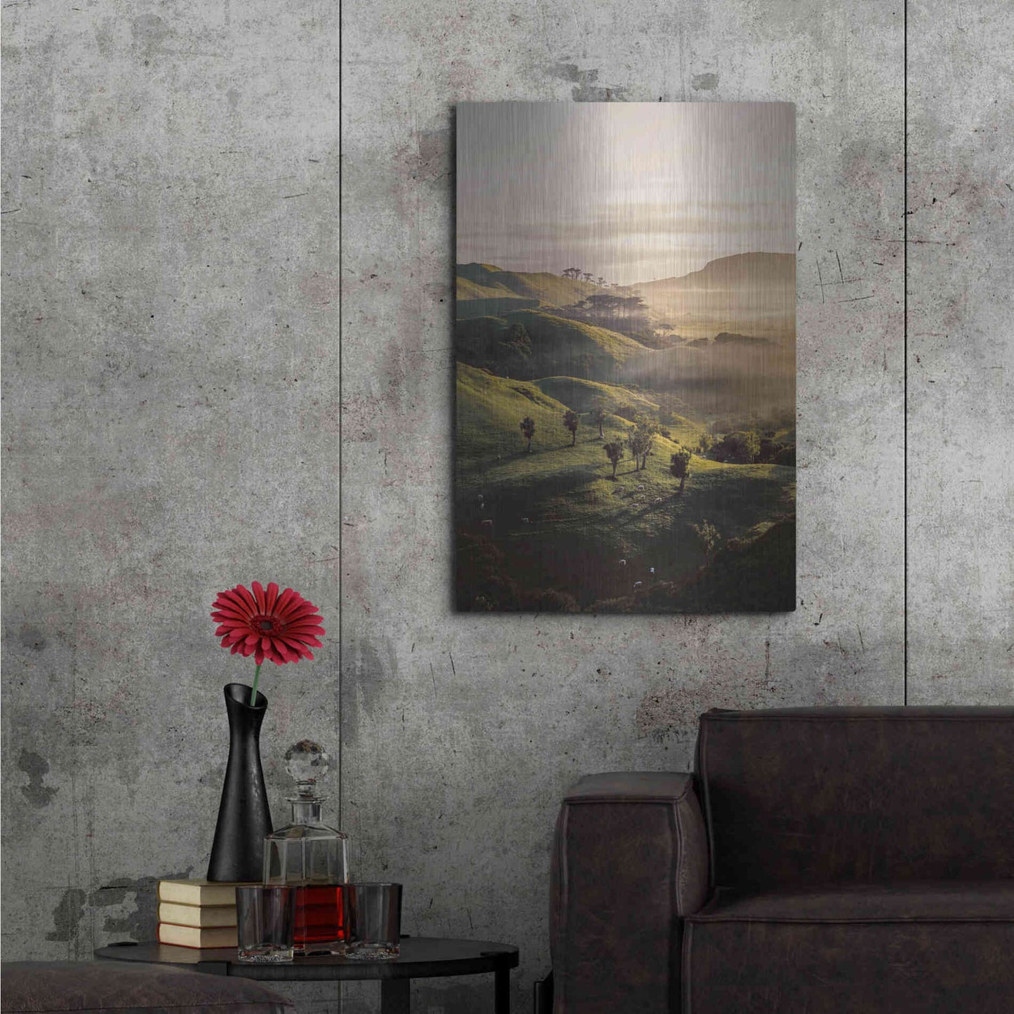 Luxe Metal Art 'Bishop 18' by Design Fabrikken, Metal Wall Art,24x36