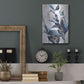 Luxe Metal Art 'Blue Leaves' by Design Fabrikken, Metal Wall Art,12x16