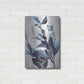 Luxe Metal Art 'Blue Leaves' by Design Fabrikken, Metal Wall Art,16x24