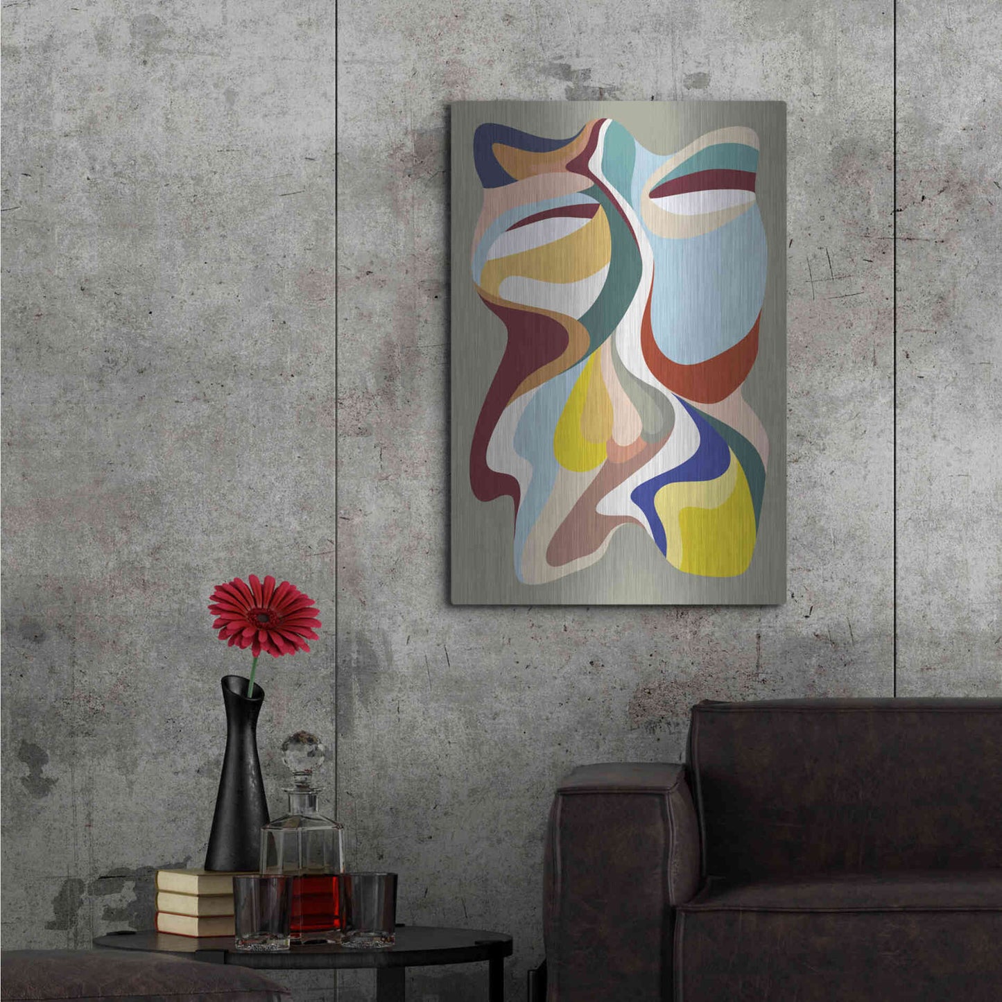Luxe Metal Art 'Born Again 3' by Design Fabrikken, Metal Wall Art,24x36