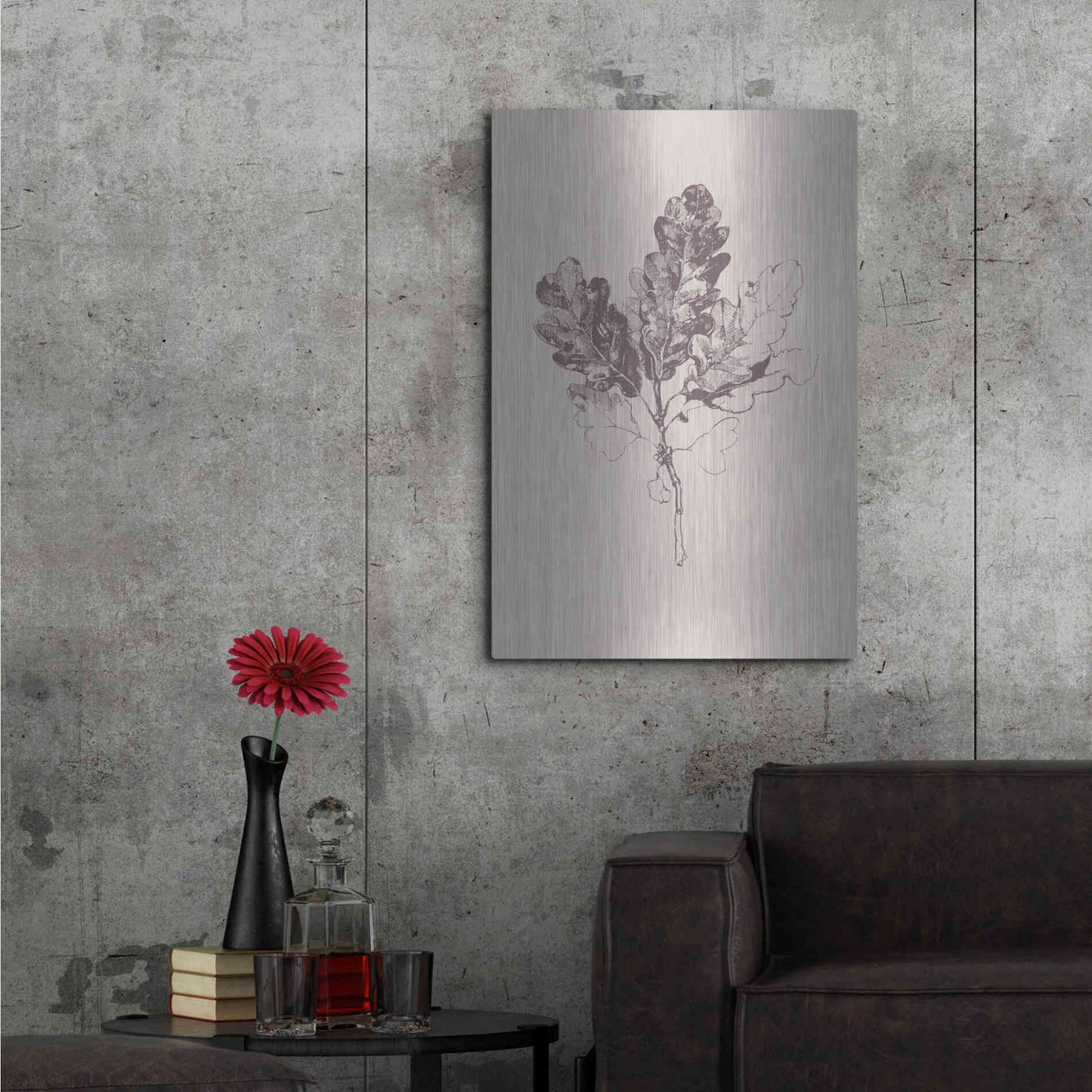 Luxe Metal Art 'Botanica 3' by Design Fabrikken, Metal Wall Art,24x36