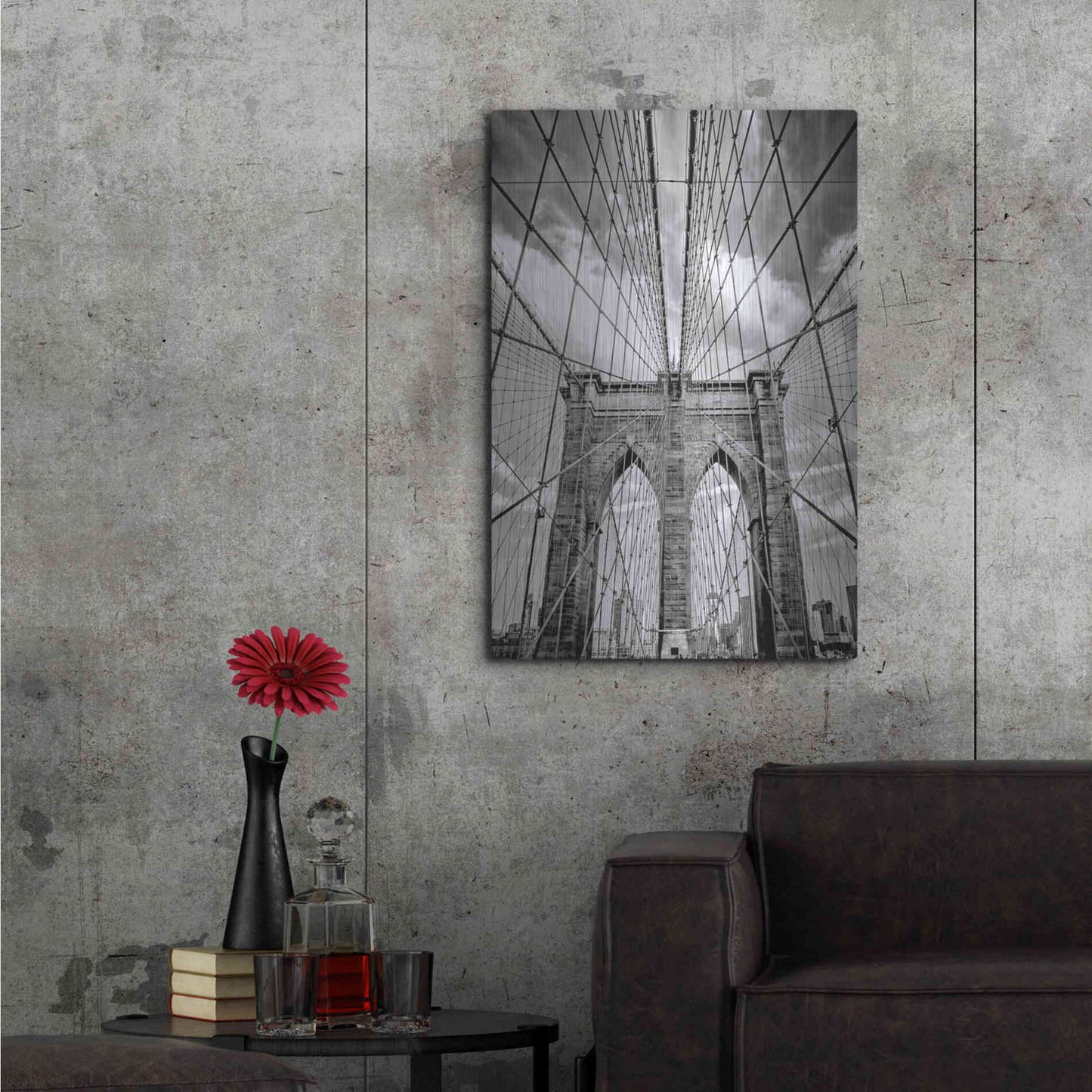 Luxe Metal Art 'Brooklyn Passage' by Design Fabrikken, Metal Wall Art,24x36
