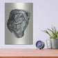 Luxe Metal Art 'Brushed 3' by Design Fabrikken, Metal Wall Art,12x16