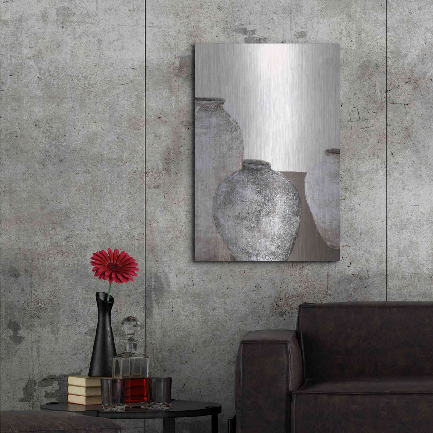 Luxe Metal Art 'Ceramics 1' by Design Fabrikken, Metal Wall Art,24x36