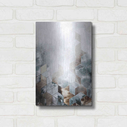 Luxe Metal Art 'Cubes Magic' by Design Fabrikken, Metal Wall Art,12x16