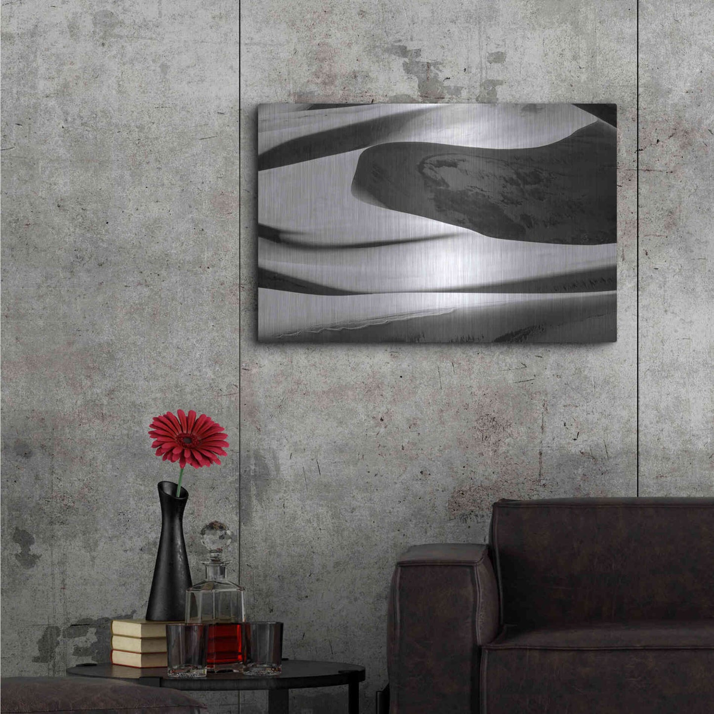 Luxe Metal Art 'Desert 1' by Design Fabrikken, Metal Wall Art,36x24
