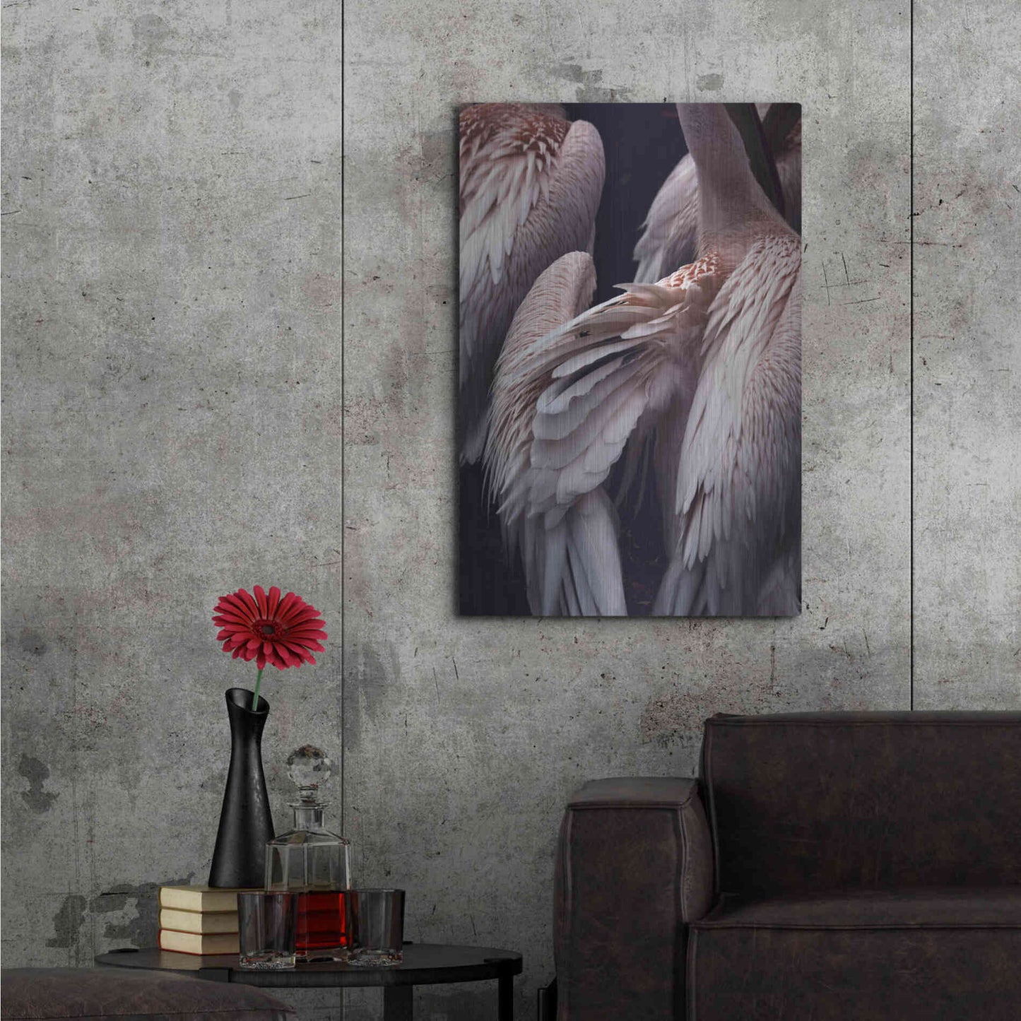 Luxe Metal Art 'Flamboyance 1' by Design Fabrikken, Metal Wall Art,24x36