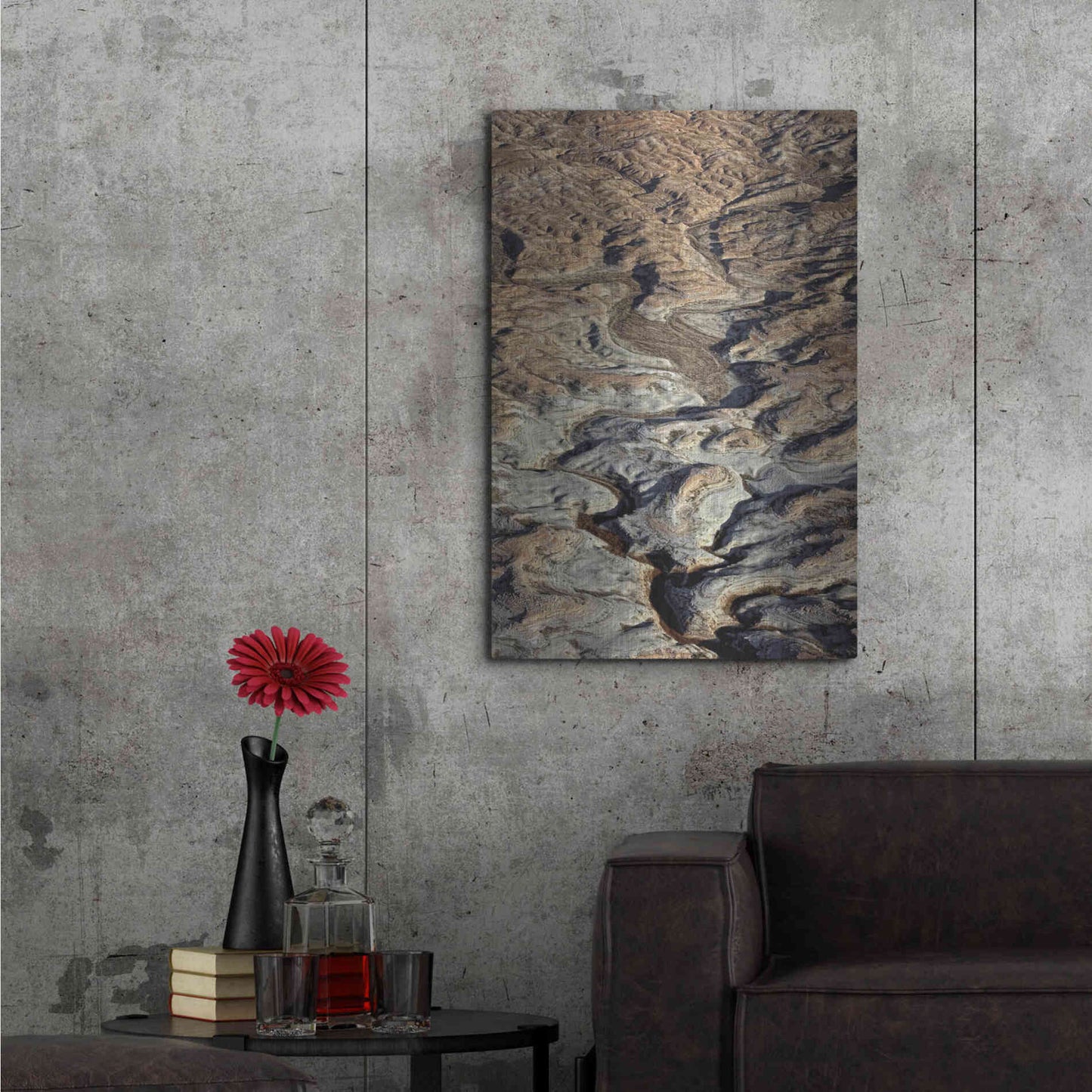 Luxe Metal Art 'From Above 2' by Design Fabrikken, Metal Wall Art,24x36