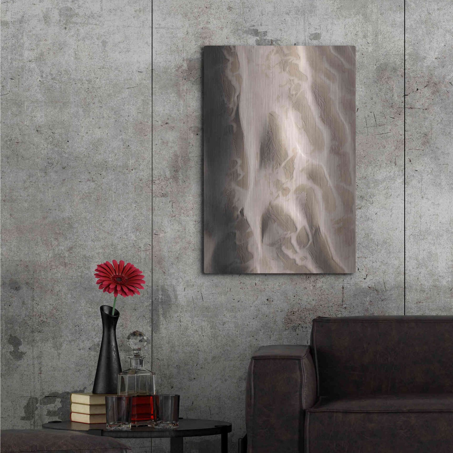 Luxe Metal Art 'From Above 3' by Design Fabrikken, Metal Wall Art,24x36