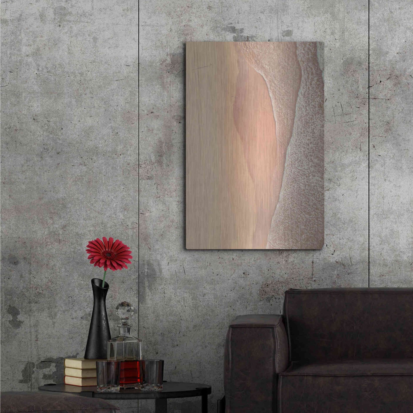 Luxe Metal Art 'From Above 4' by Design Fabrikken, Metal Wall Art,24x36