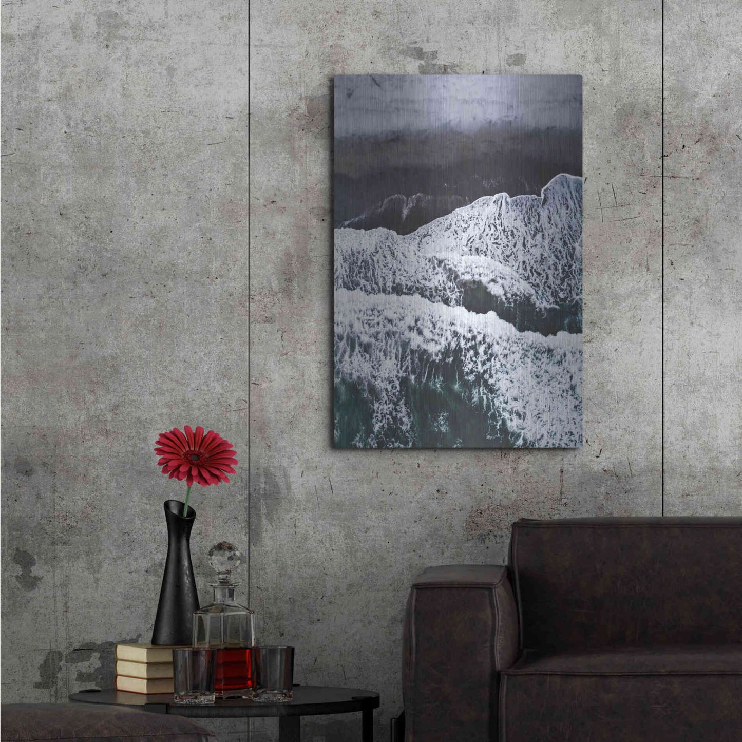Luxe Metal Art 'From Above 5' by Design Fabrikken, Metal Wall Art,24x36