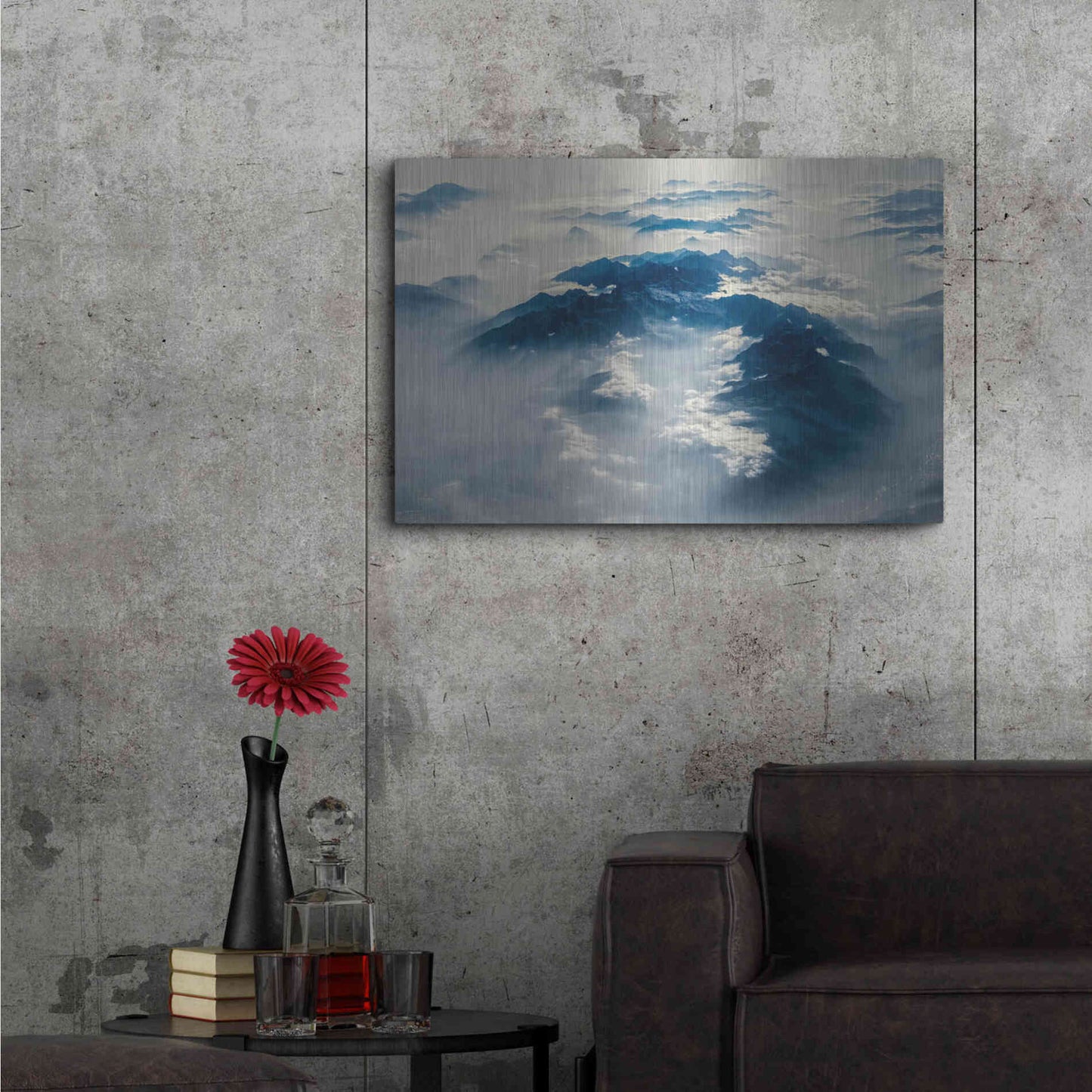 Luxe Metal Art 'From Above 6' by Design Fabrikken, Metal Wall Art,36x24