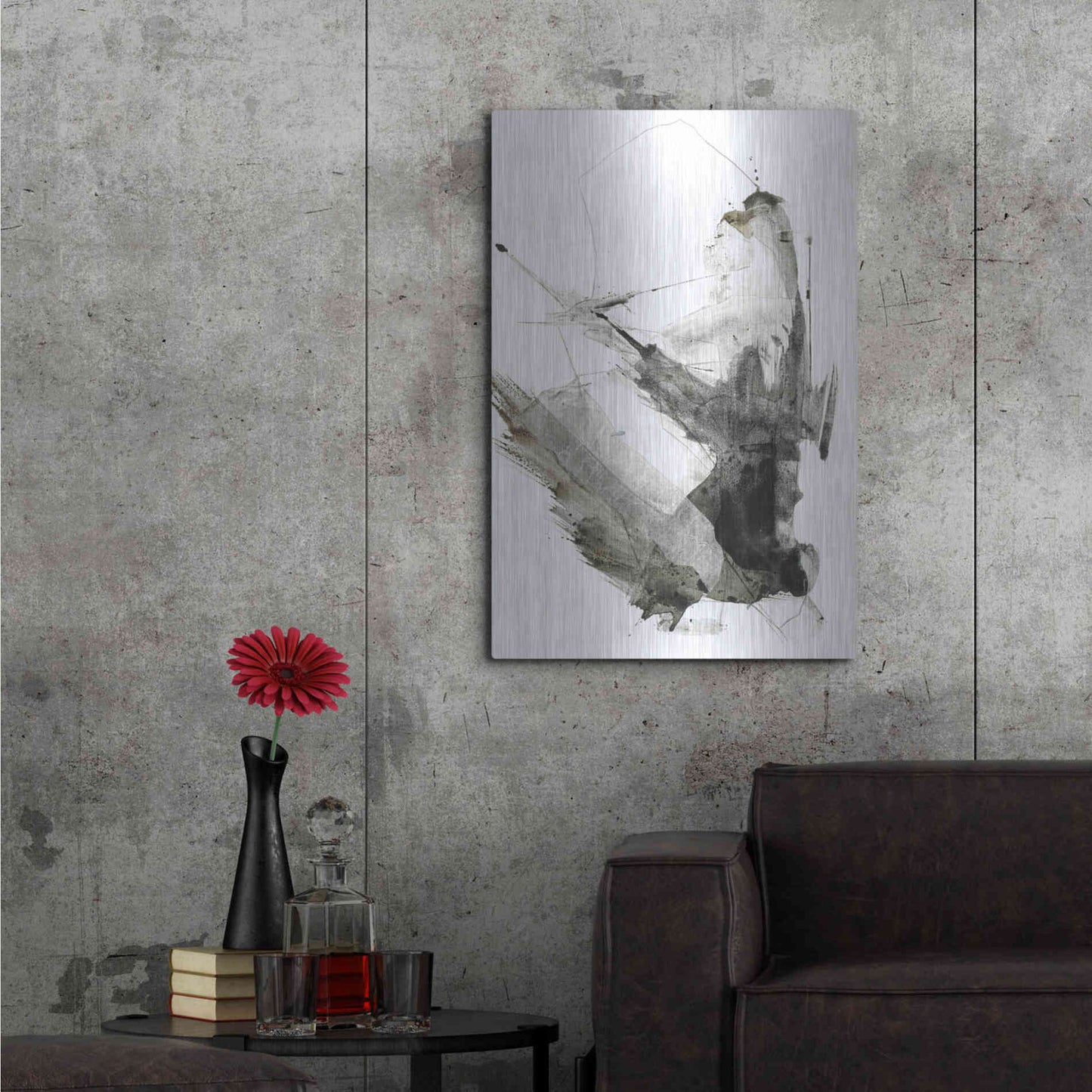 Luxe Metal Art 'Graphical Shapes 1' by Design Fabrikken, Metal Wall Art,24x36