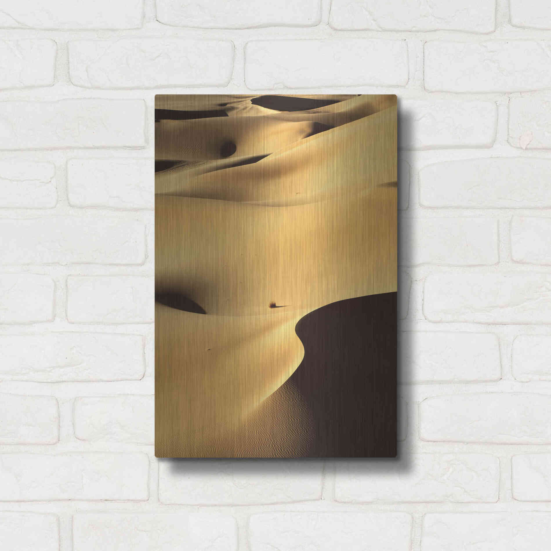 Luxe Metal Art 'In the Dunes 1' by Design Fabrikken, Metal Wall Art,12x16