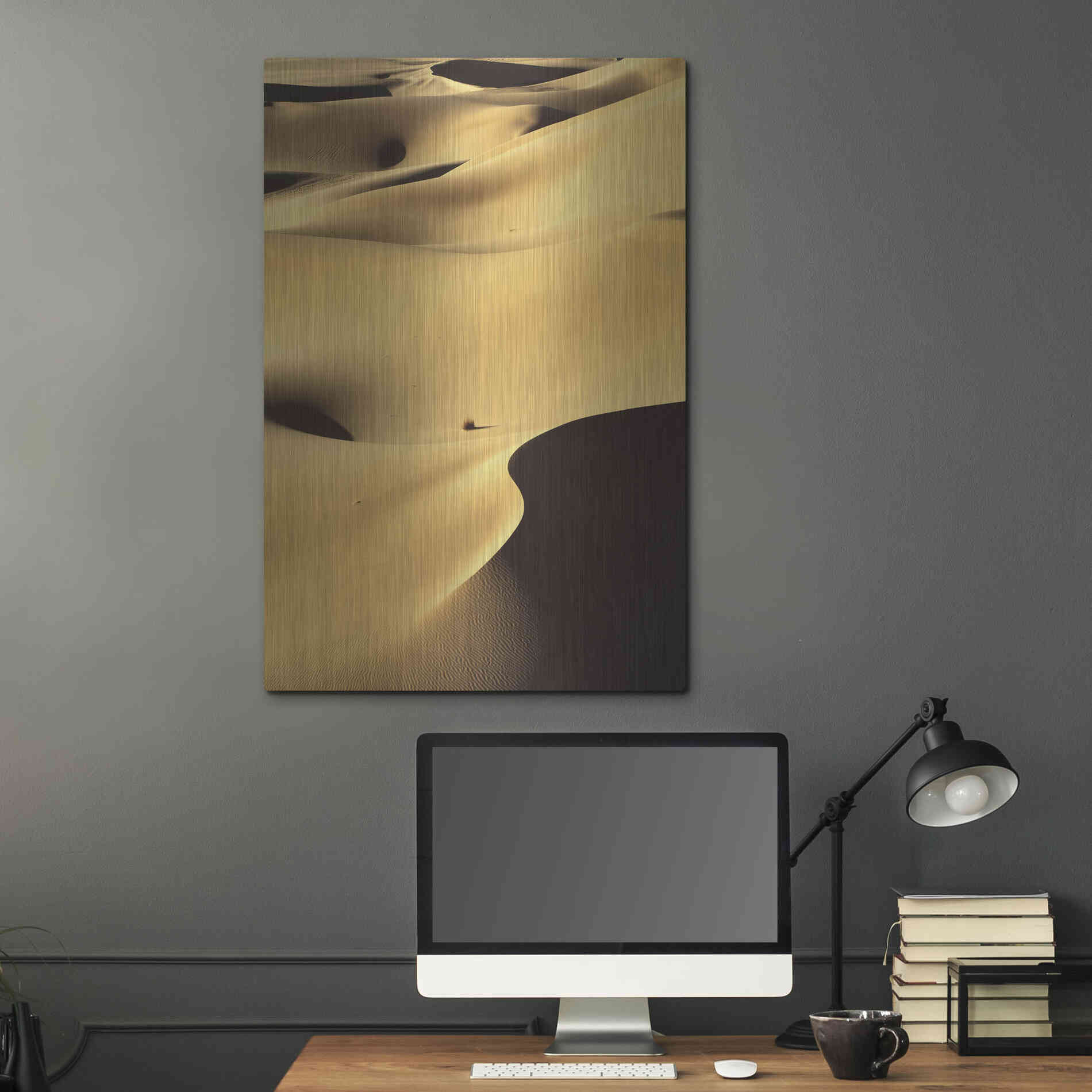 Luxe Metal Art 'In the Dunes 1' by Design Fabrikken, Metal Wall Art,24x36