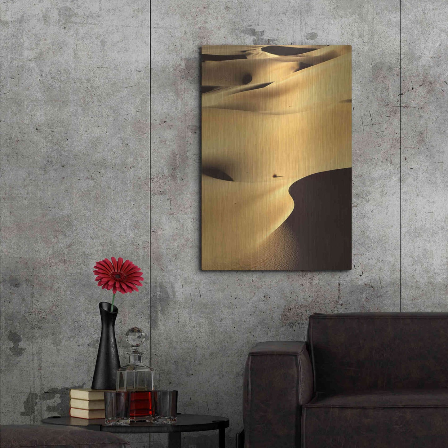 Luxe Metal Art 'In the Dunes 1' by Design Fabrikken, Metal Wall Art,24x36