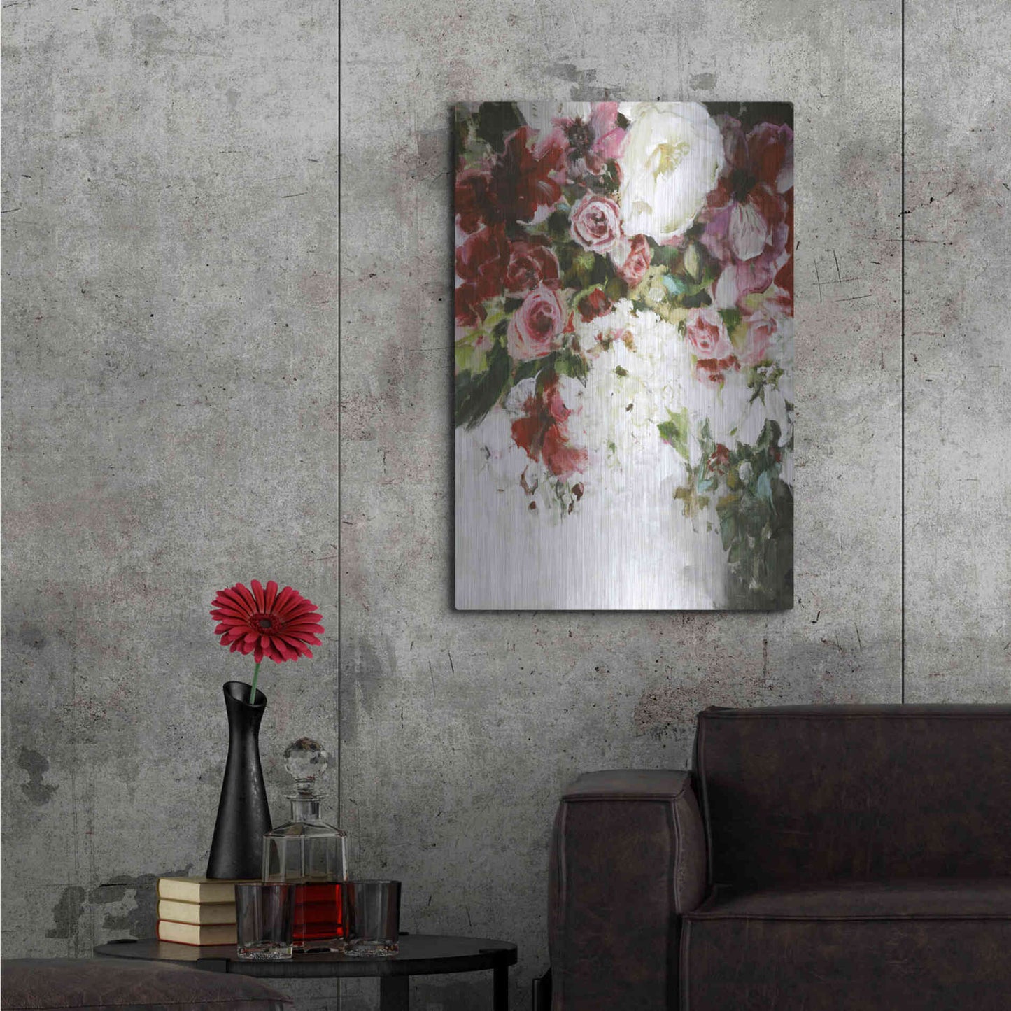 Luxe Metal Art 'Light Blossom' by Design Fabrikken, Metal Wall Art,24x36