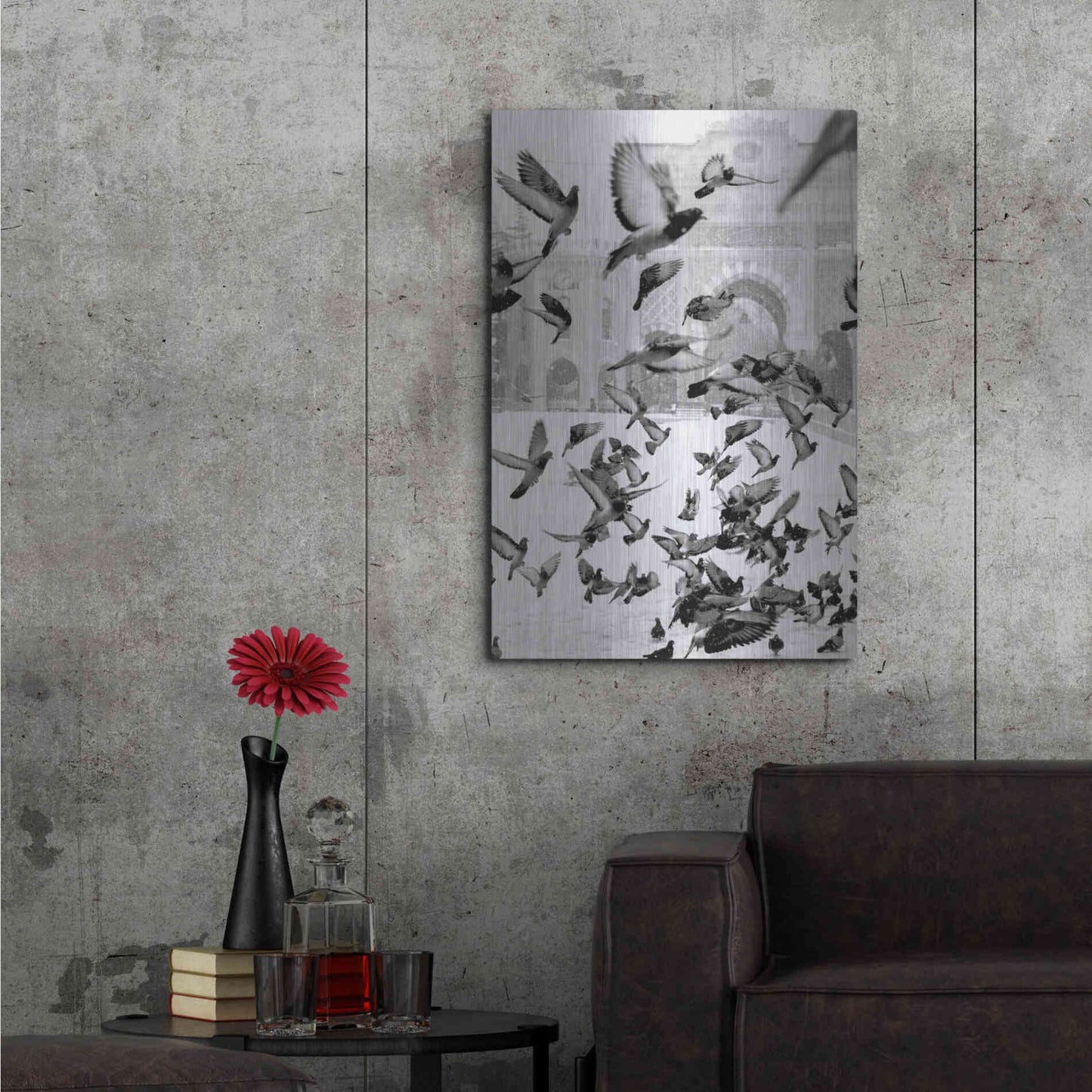 Luxe Metal Art 'Moscow' by Design Fabrikken, Metal Wall Art,24x36