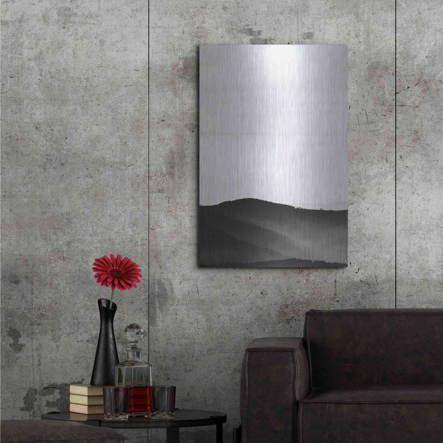 Luxe Metal Art 'Mystic Scenery 2' by Design Fabrikken, Metal Wall Art,24x36