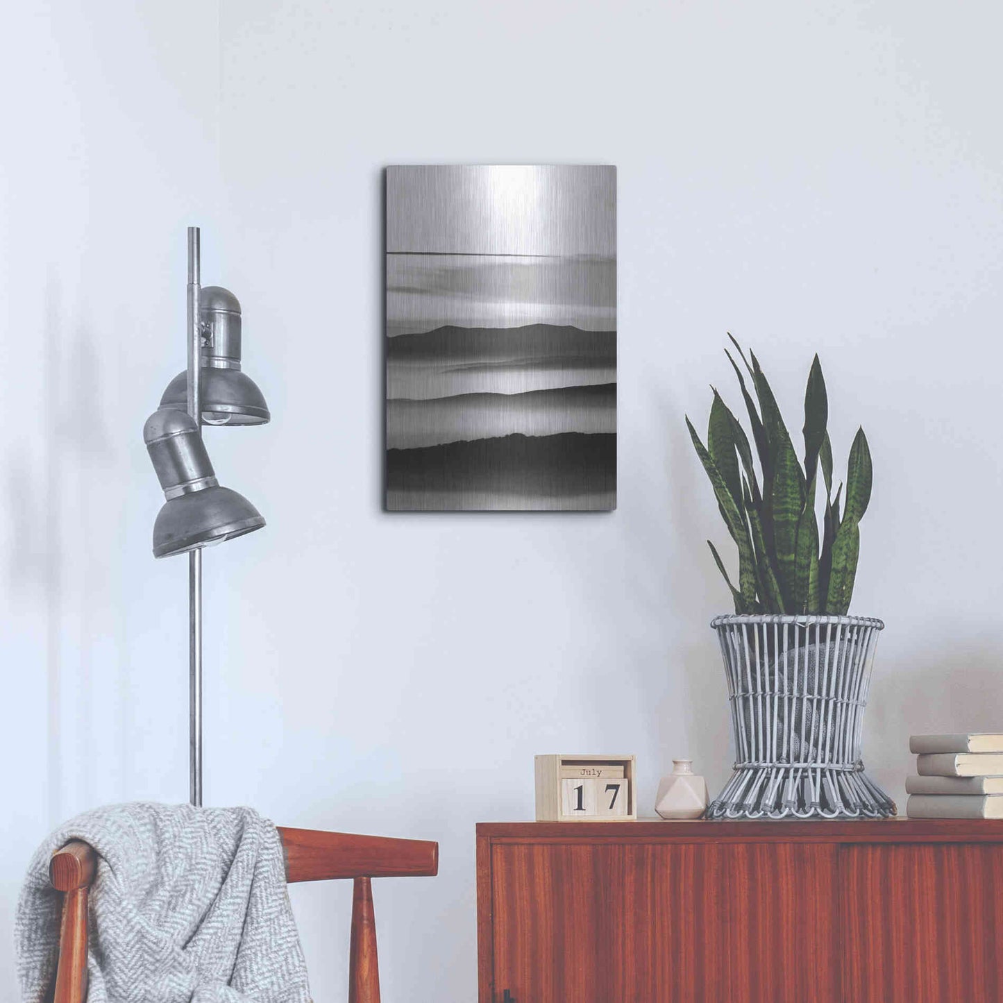 Luxe Metal Art 'Mystic Scenery 3' by Design Fabrikken, Metal Wall Art,16x24