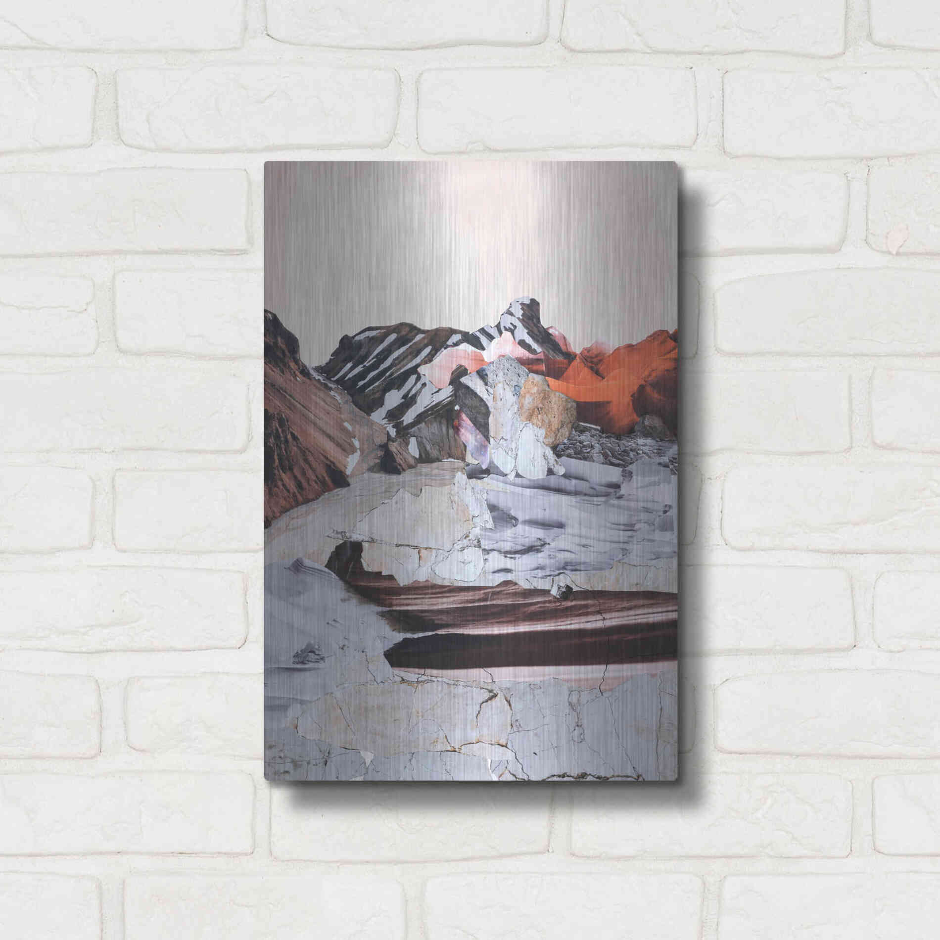 Luxe Metal Art 'New Era 1' by Design Fabrikken, Metal Wall Art,12x16