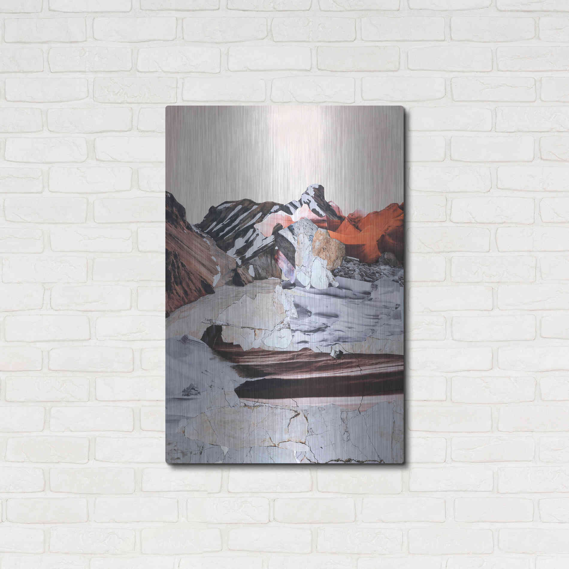 Luxe Metal Art 'New Era 1' by Design Fabrikken, Metal Wall Art,24x36