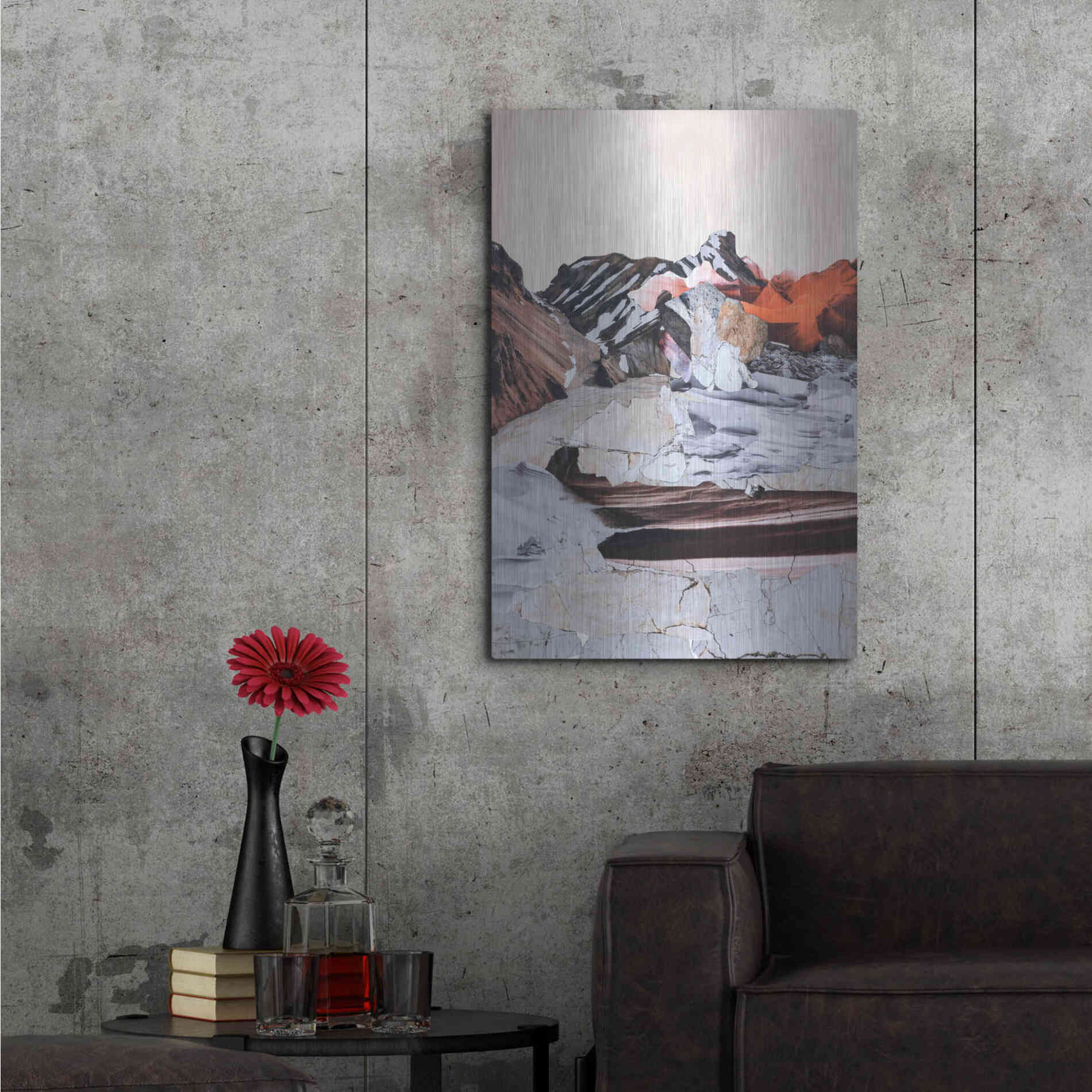 Luxe Metal Art 'New Era 1' by Design Fabrikken, Metal Wall Art,24x36