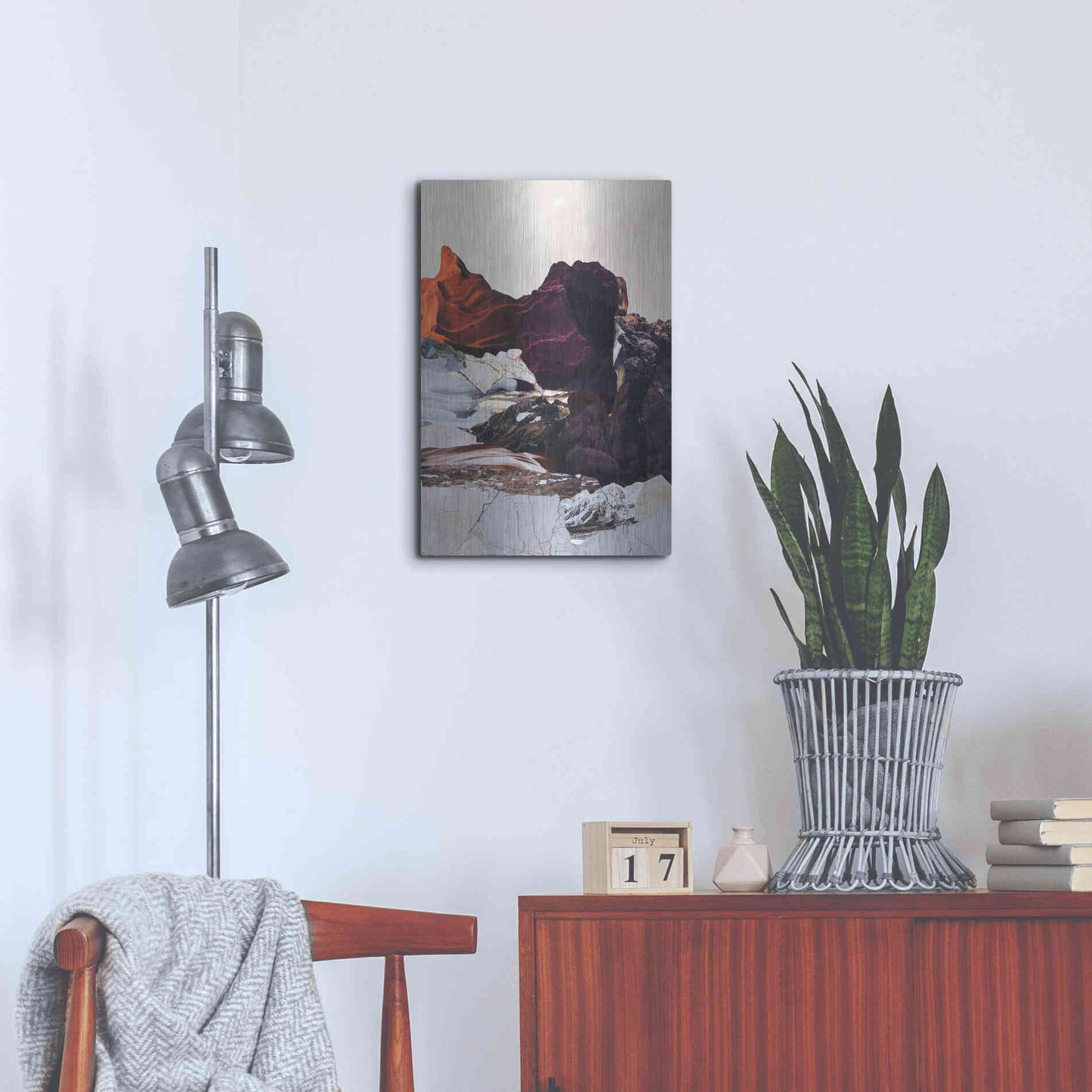Luxe Metal Art 'New Era 2' by Design Fabrikken, Metal Wall Art,16x24