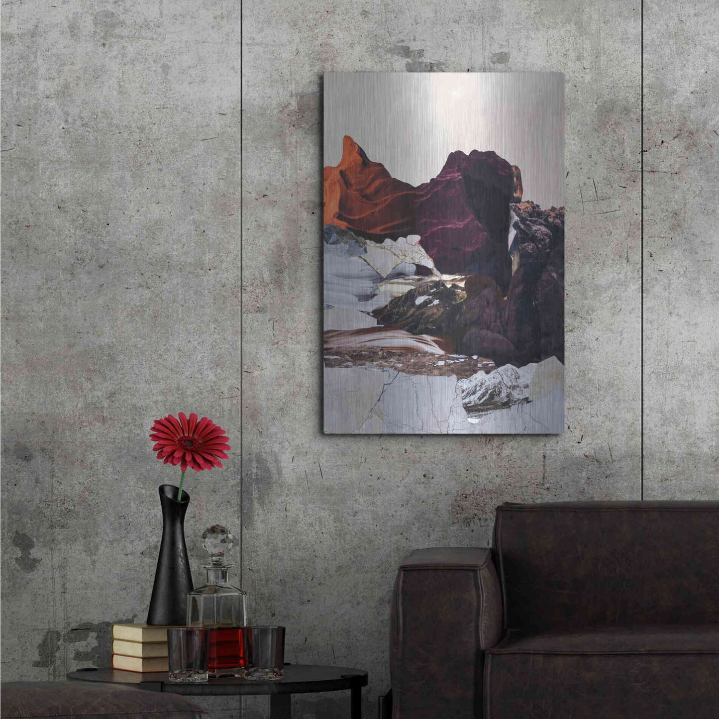 Luxe Metal Art 'New Era 2' by Design Fabrikken, Metal Wall Art,24x36