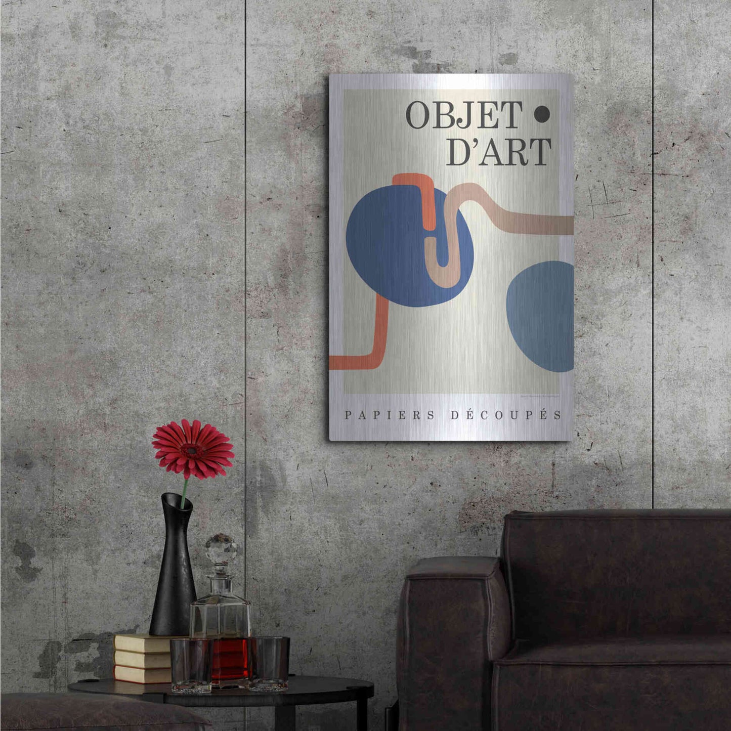 Luxe Metal Art 'Objet 8' by Design Fabrikken, Metal Wall Art,24x36