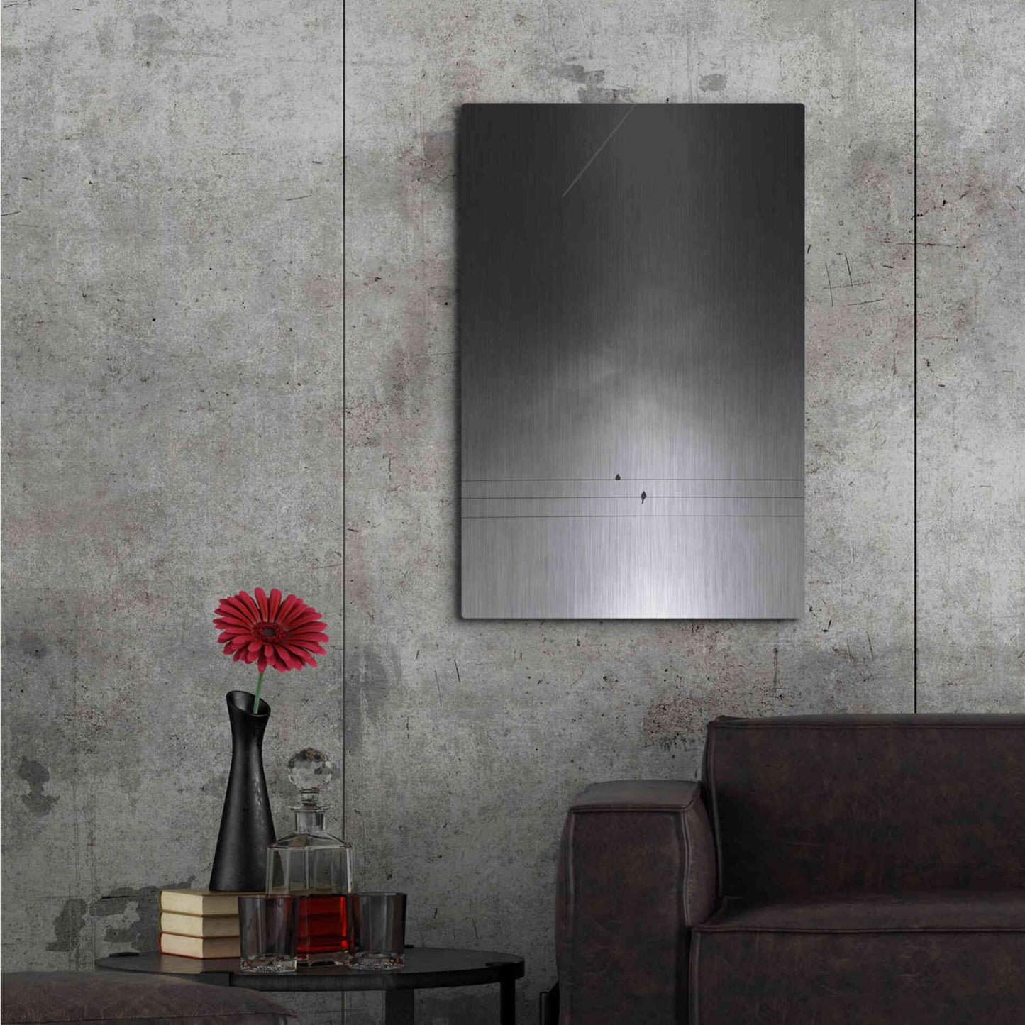 Luxe Metal Art 'One Day' by Design Fabrikken, Metal Wall Art,24x36