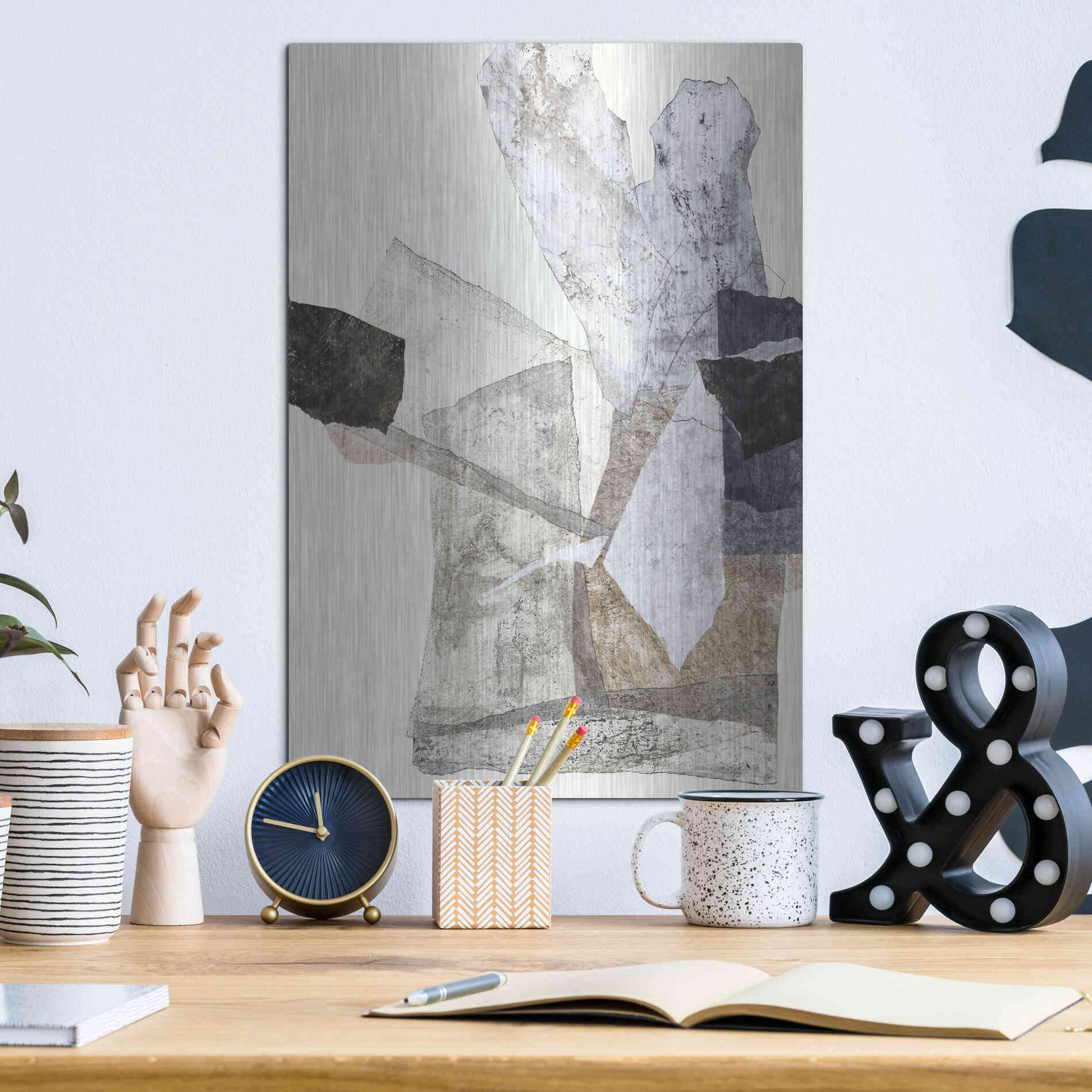 Luxe Metal Art 'Organza 1' by Design Fabrikken, Metal Wall Art,12x16