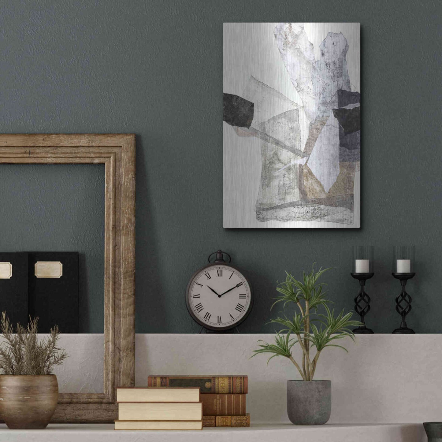 Luxe Metal Art 'Organza 1' by Design Fabrikken, Metal Wall Art,12x16
