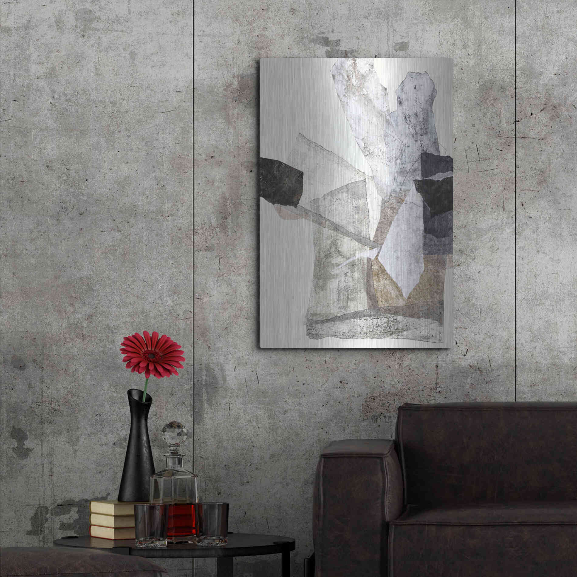 Luxe Metal Art 'Organza 1' by Design Fabrikken, Metal Wall Art,24x36