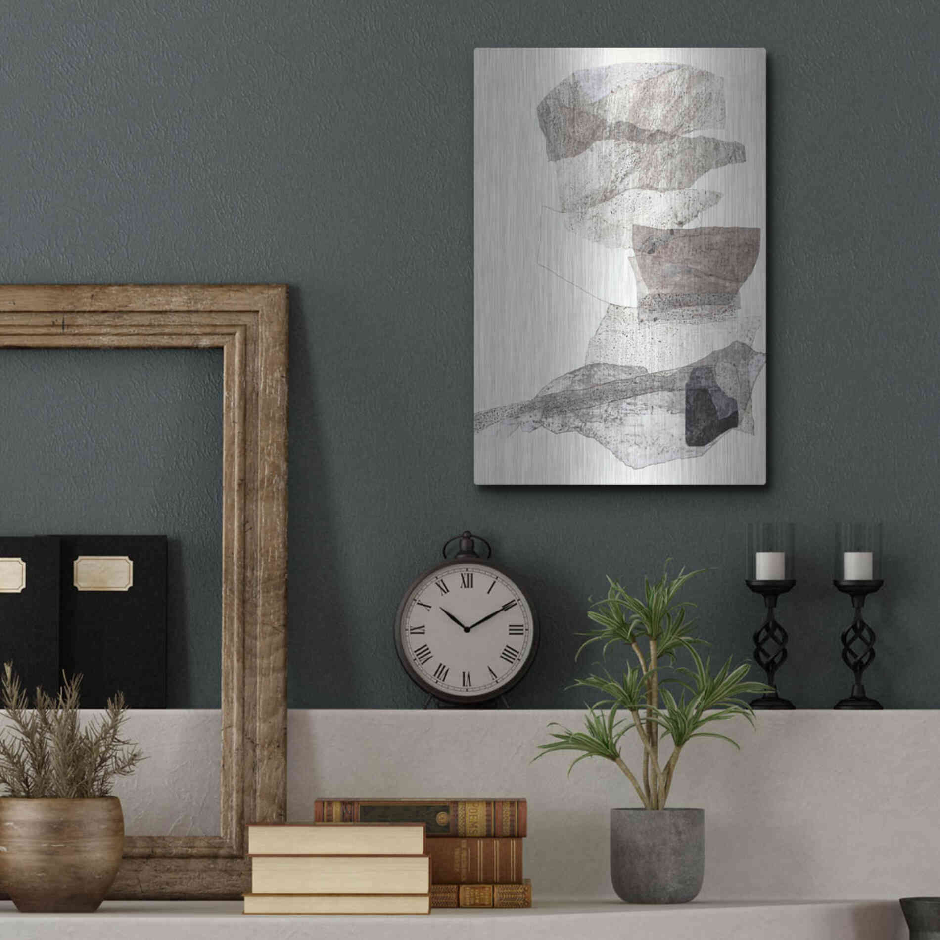 Luxe Metal Art 'Organza 2' by Design Fabrikken, Metal Wall Art,12x16