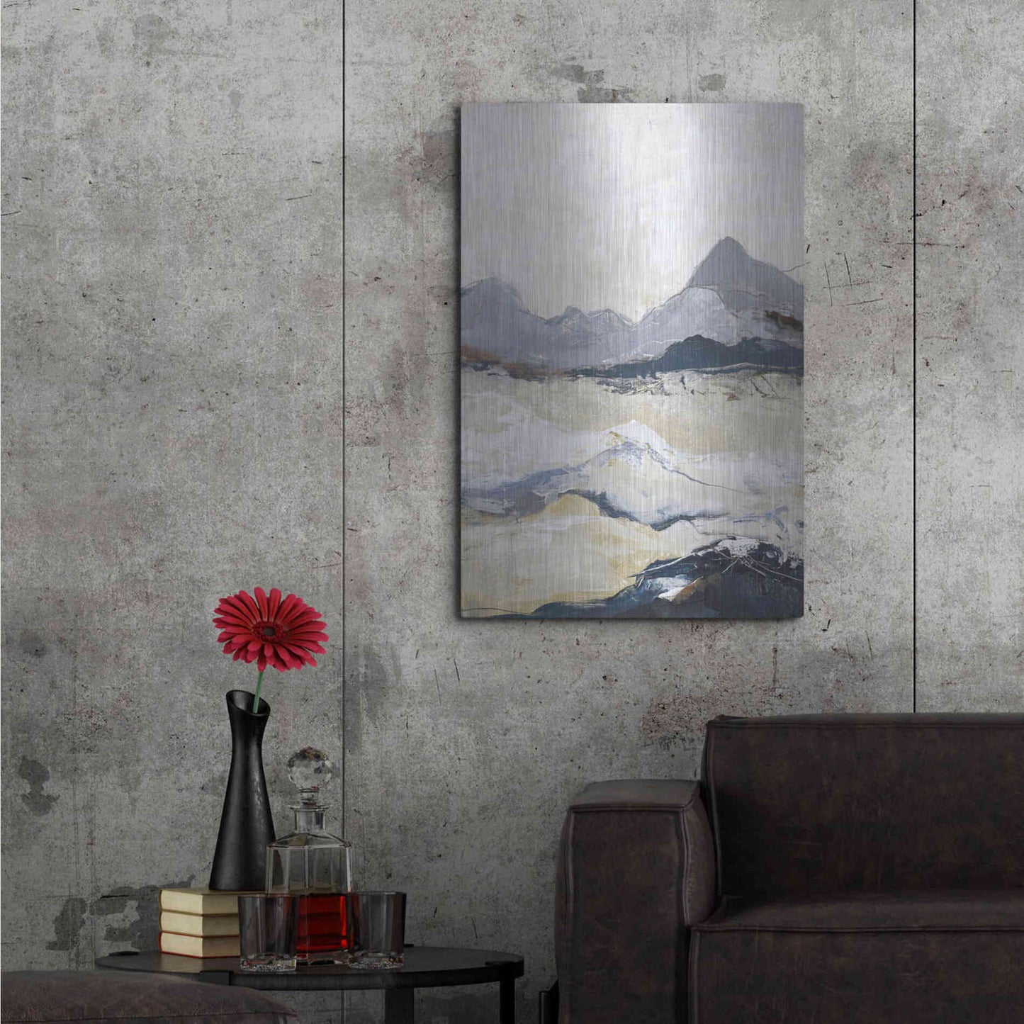 Luxe Metal Art 'Out Line 2' by Design Fabrikken, Metal Wall Art,24x36