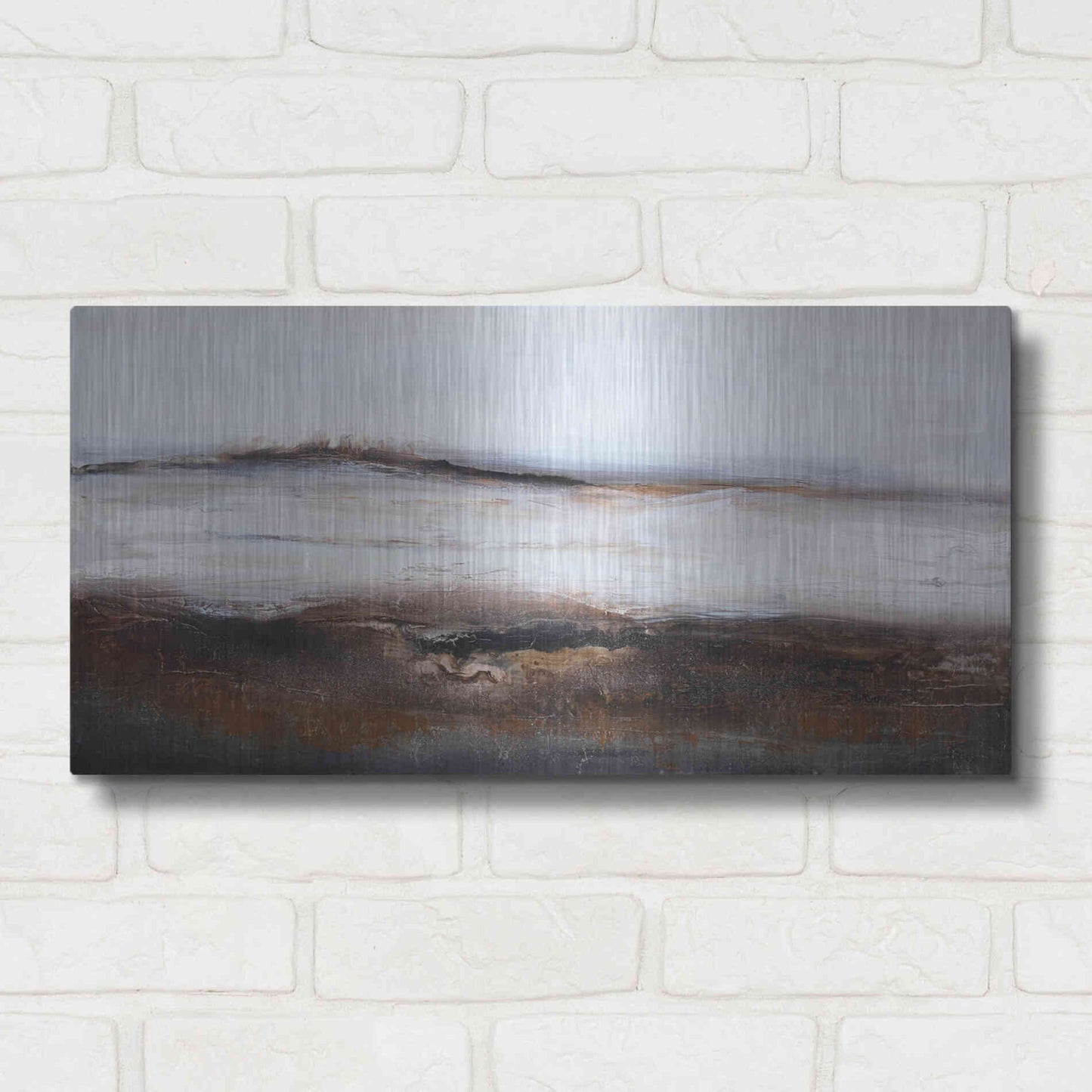 Luxe Metal Art 'Over and Out' by Design Fabrikken, Metal Wall Art,24x12